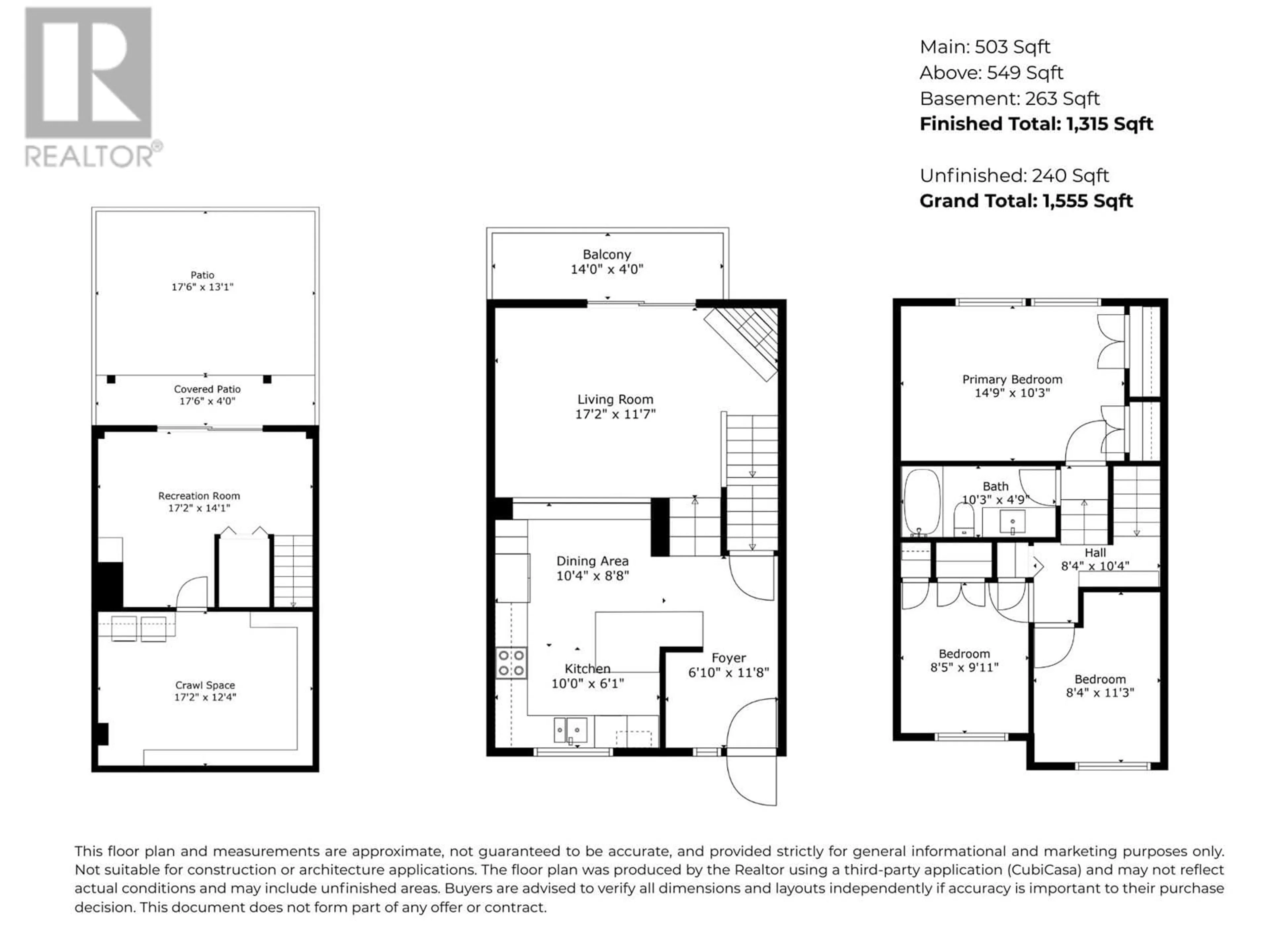 Floor plan for 133 - 511 GATENSBURY STREET, Coquitlam British Columbia V3J5E7