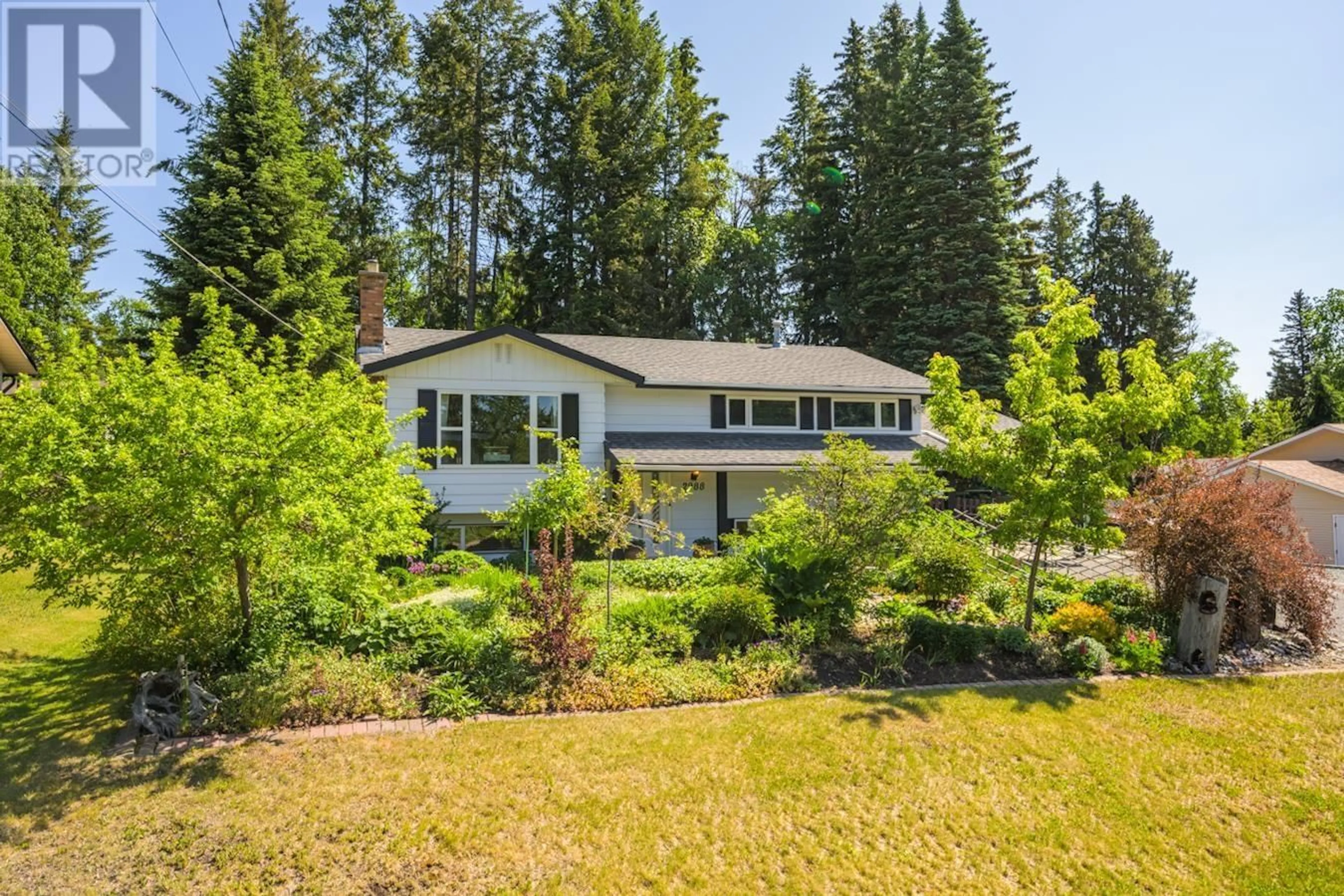 A pic from outside/outdoor area/front of a property/back of a property/a pic from drone, forest/trees view for 2988 DUNDEE DRIVE, Prince George British Columbia V2K3R4
