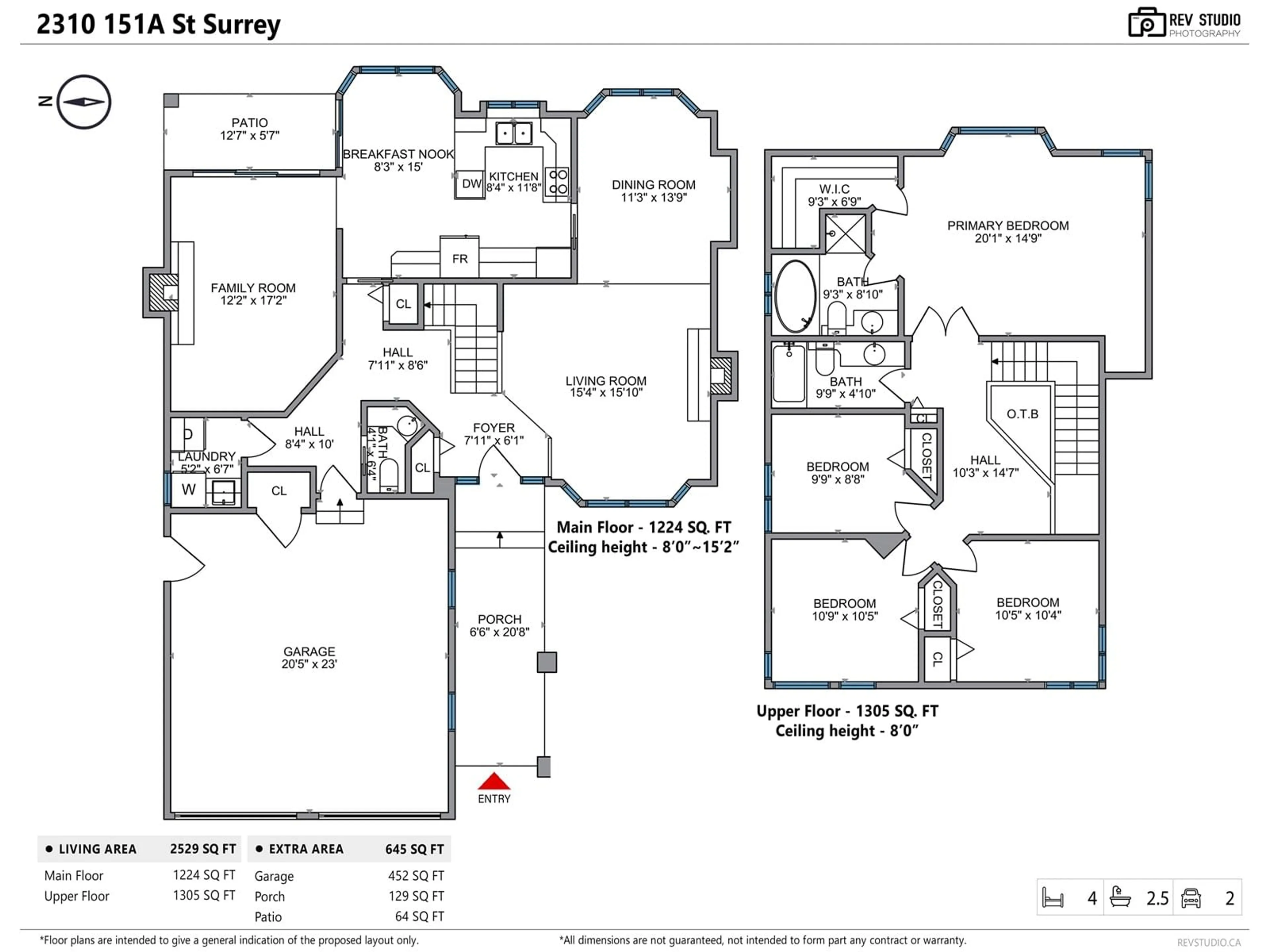 Floor plan for 2310 151A, Surrey British Columbia V4A8S9