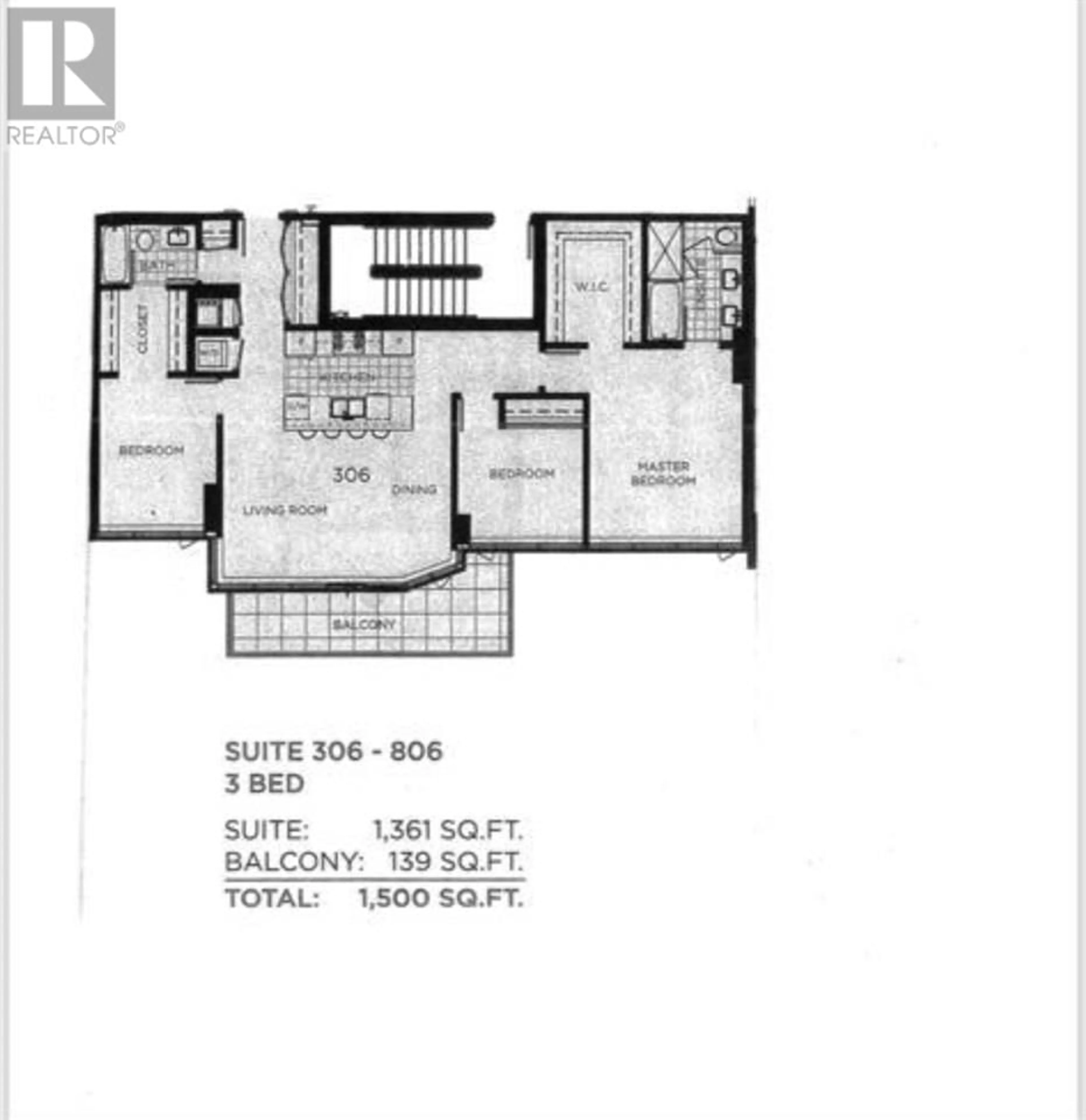 Floor plan for 506 - 175 VICTORY SHIP WAY, North Vancouver British Columbia V7L0G1