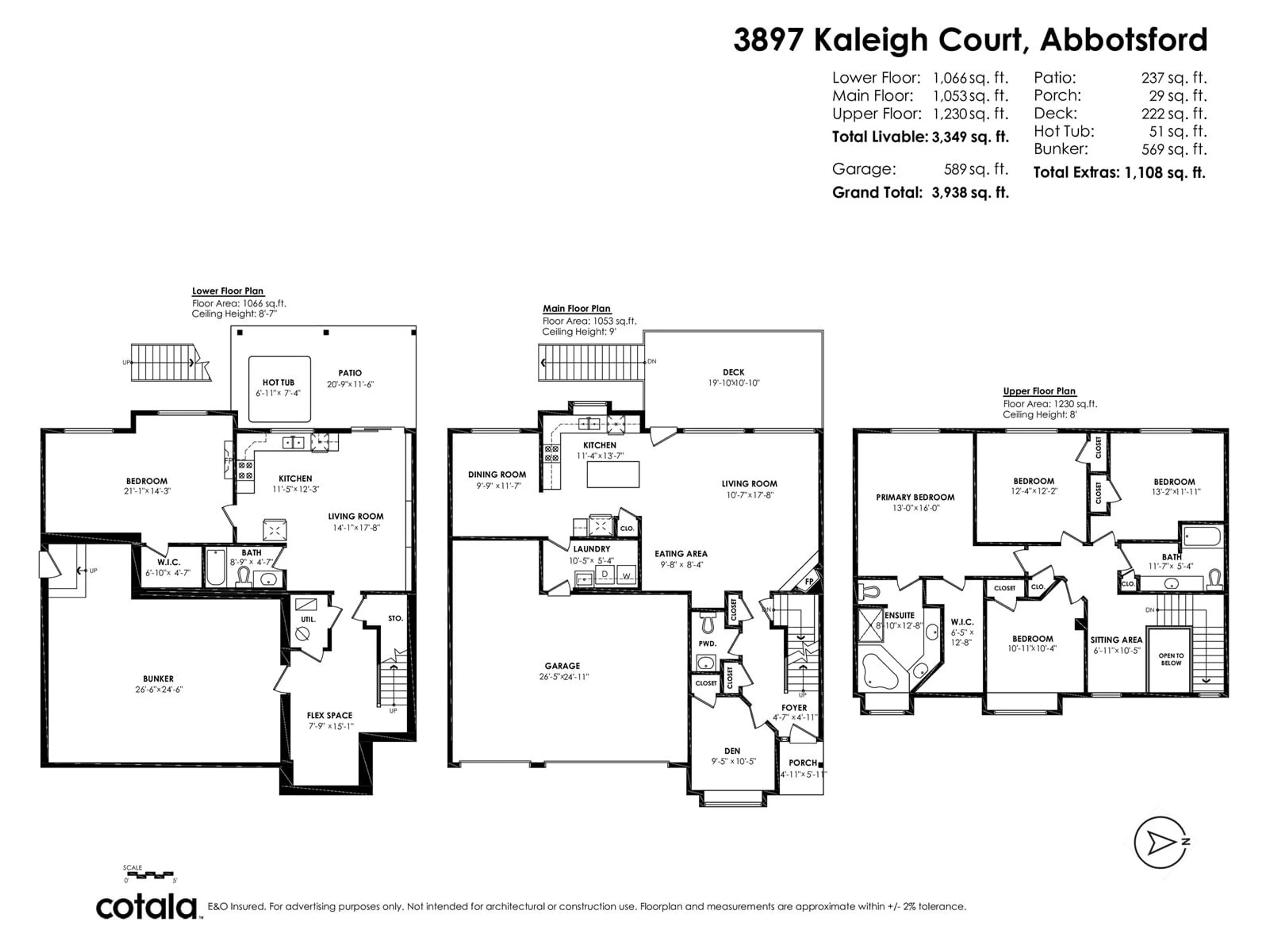 Floor plan for 3897 KALEIGH, Abbotsford British Columbia V3G3E3