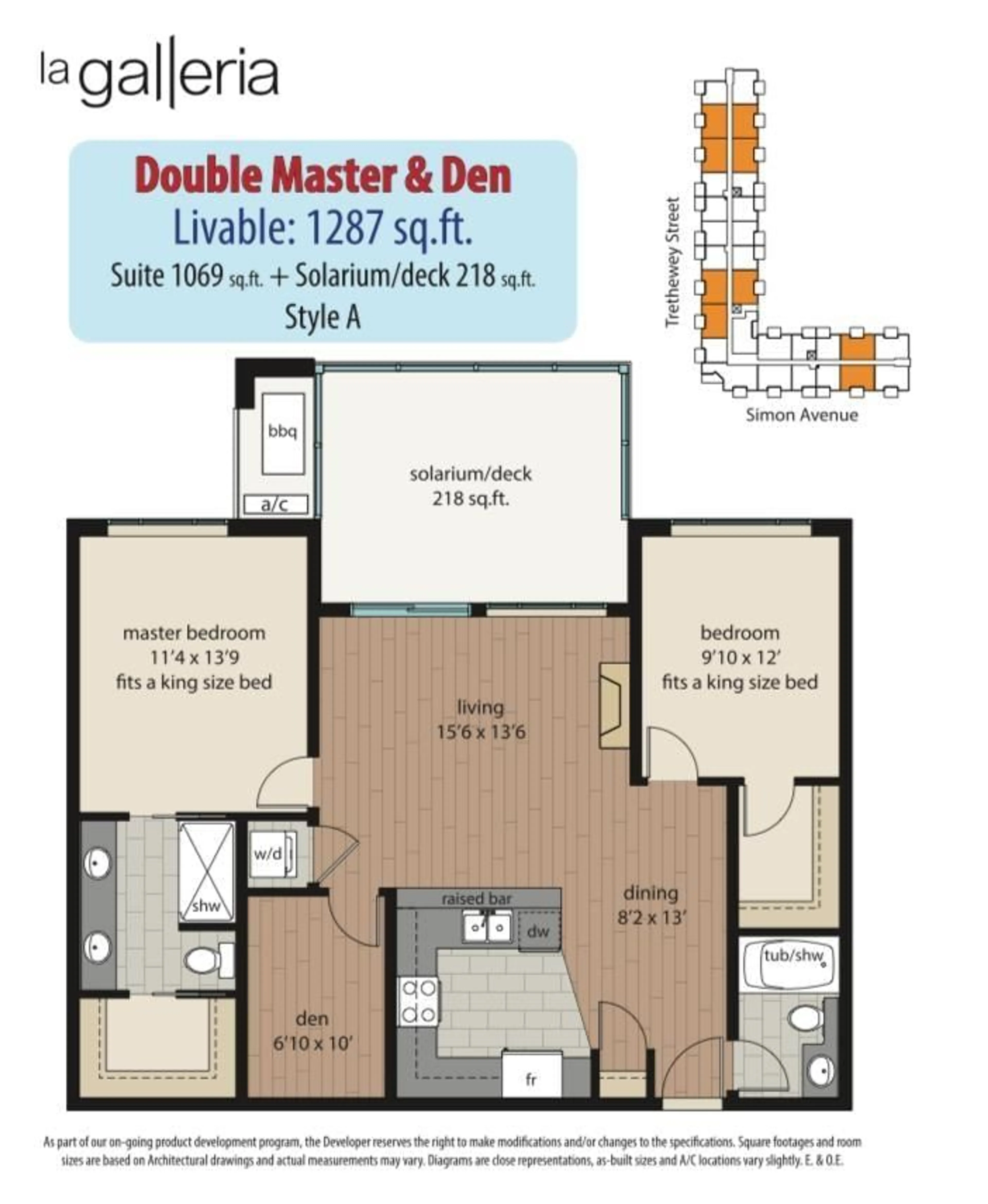 Floor plan for 219 - 2860 TRETHEWEY, Abbotsford British Columbia V2T0G5
