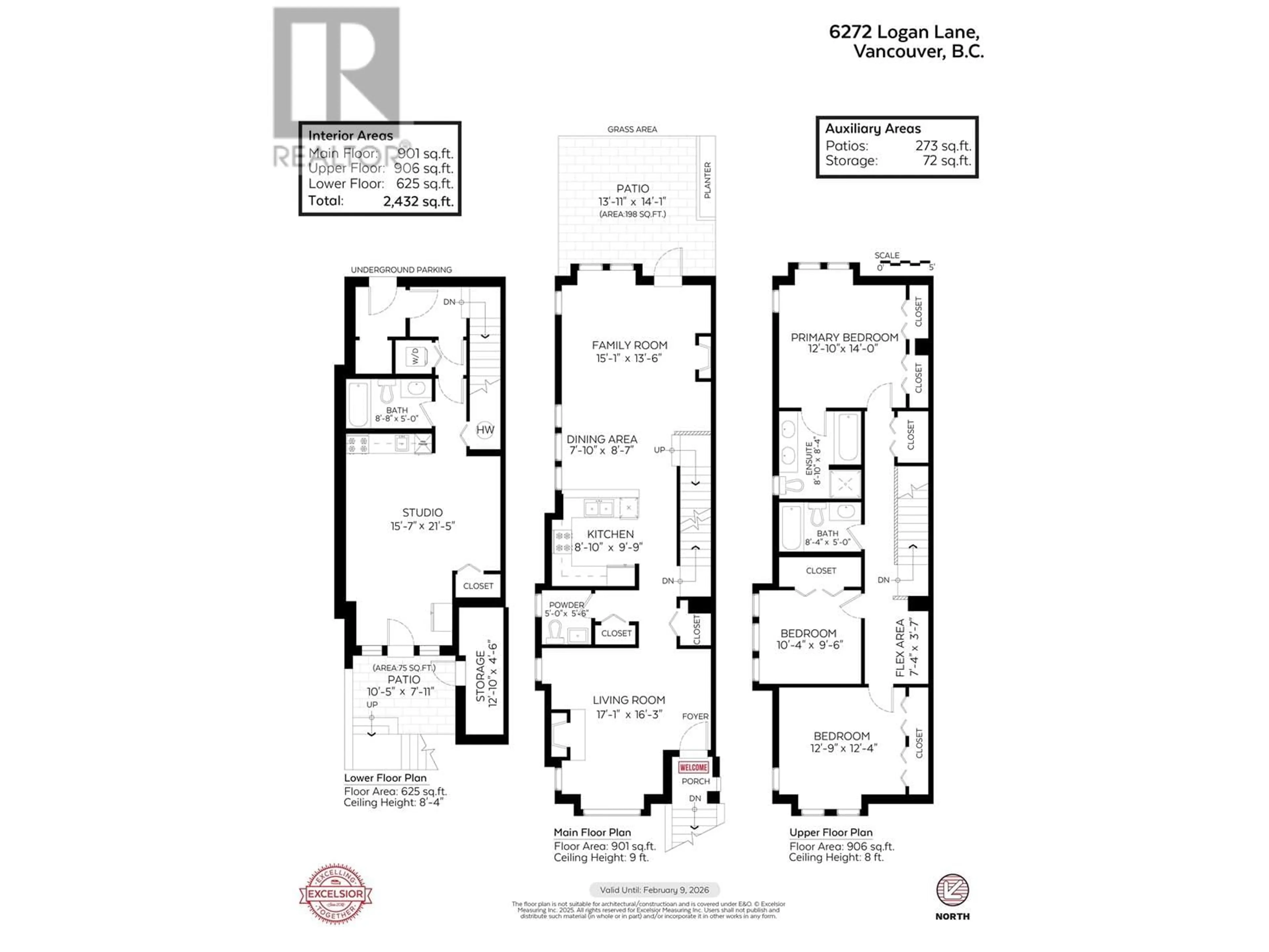 Floor plan for 6272 LOGAN LANE, Vancouver British Columbia V6T2K9