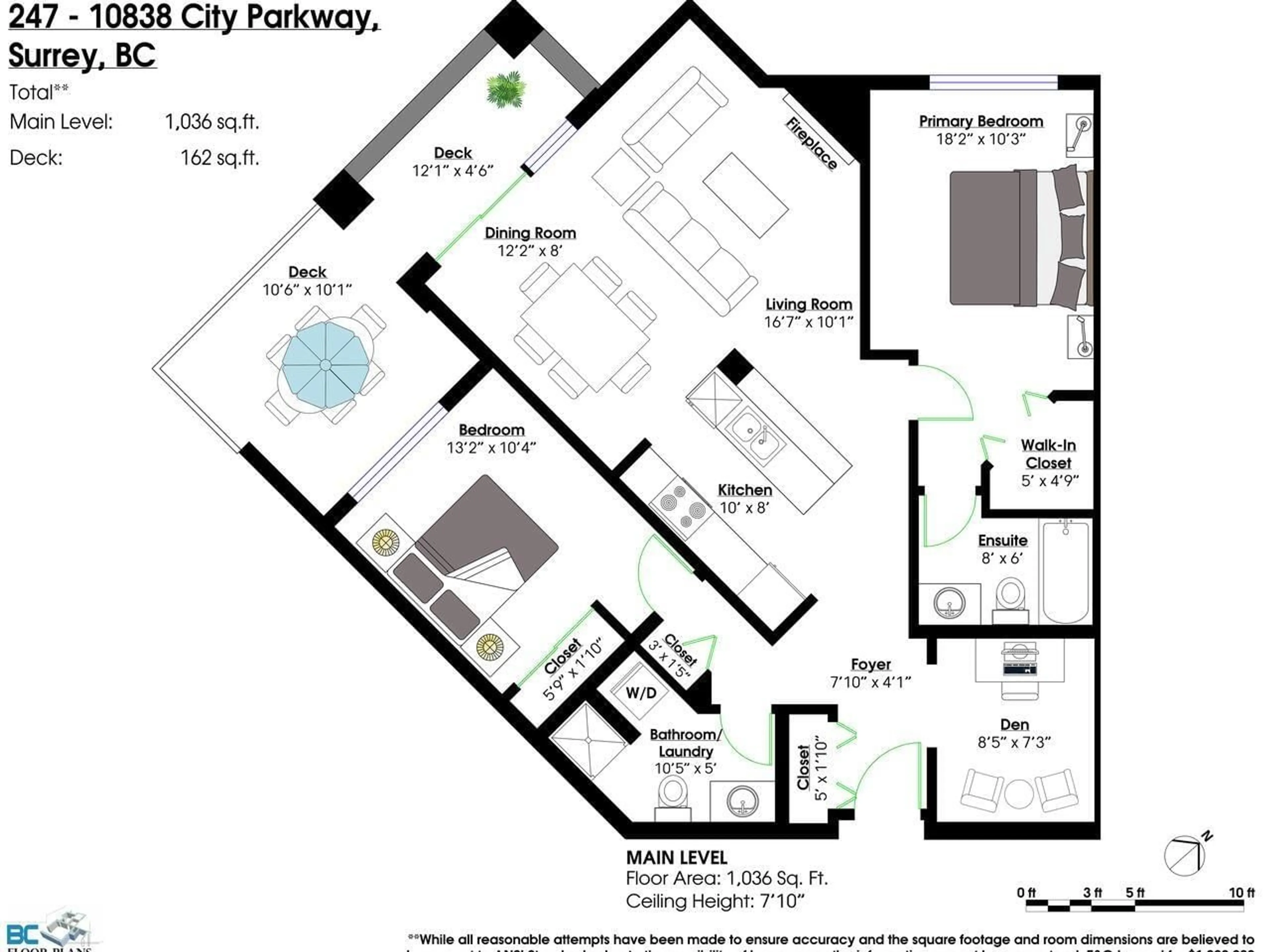 Floor plan for 247 - 10838 CITY, Surrey British Columbia V3T5X9