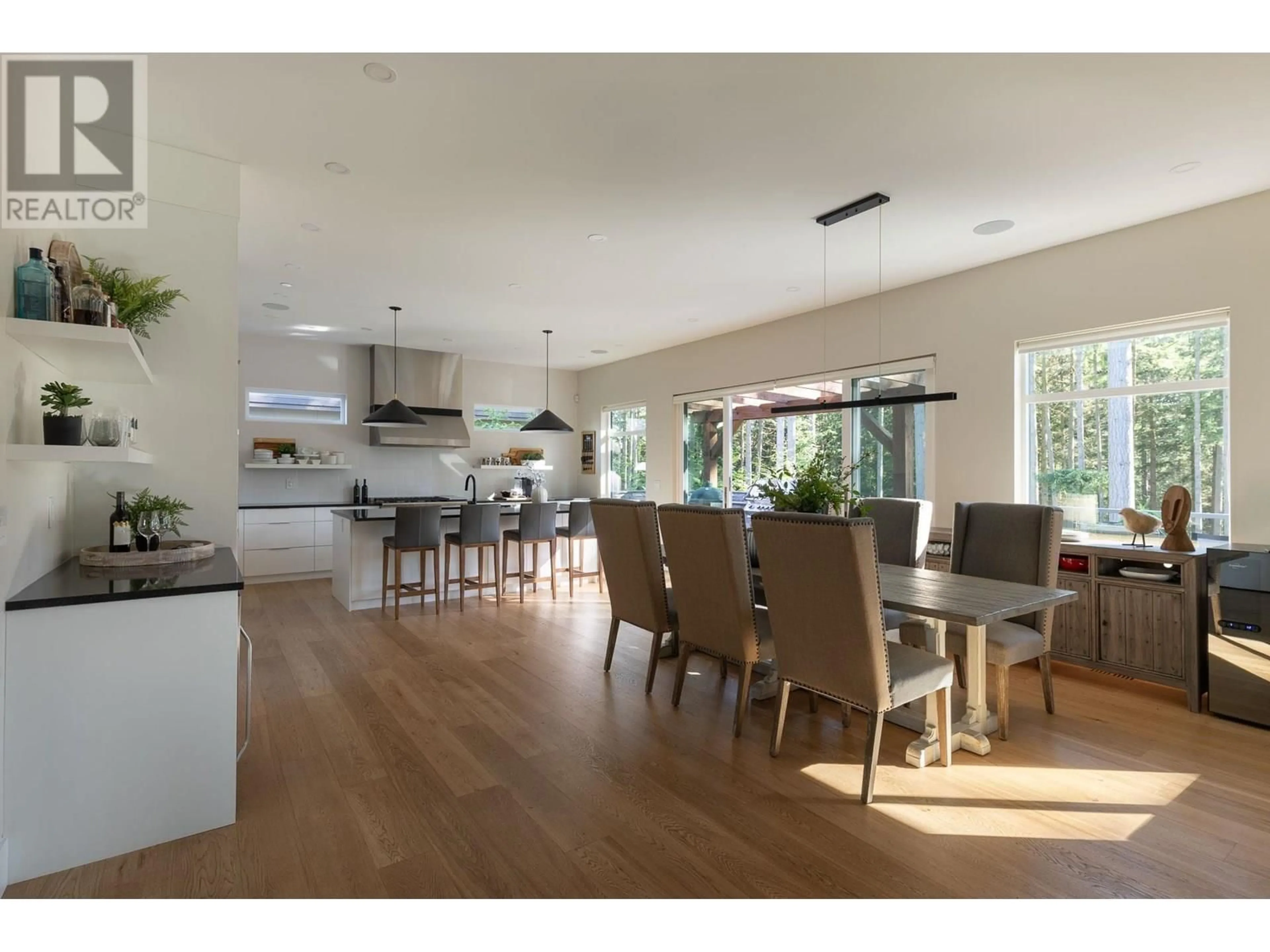 Open concept kitchen, wood/laminate floor for 1510 CRYSTAL CREEK DRIVE, Anmore British Columbia V3H0A3