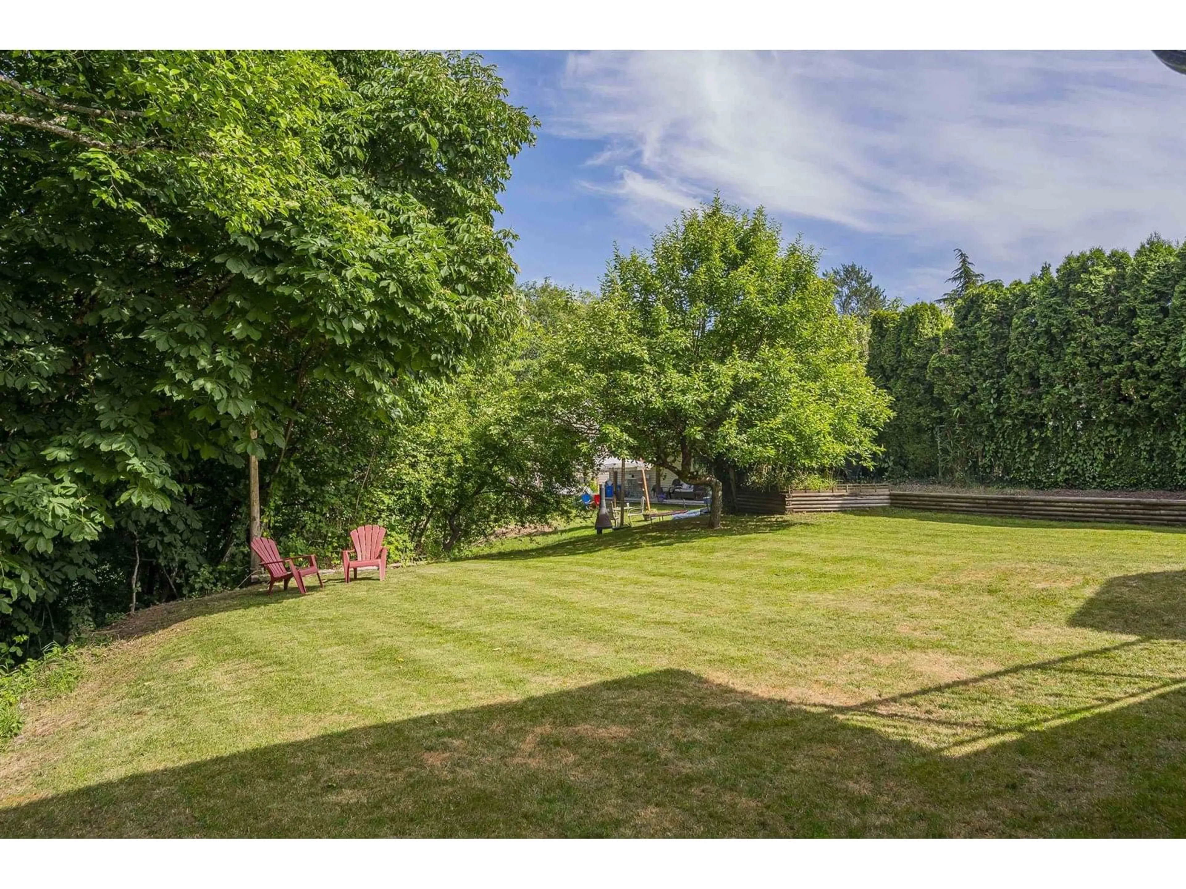 A pic from outside/outdoor area/front of a property/back of a property/a pic from drone, forest/trees view for 5078 199A, Langley British Columbia V3A6S2