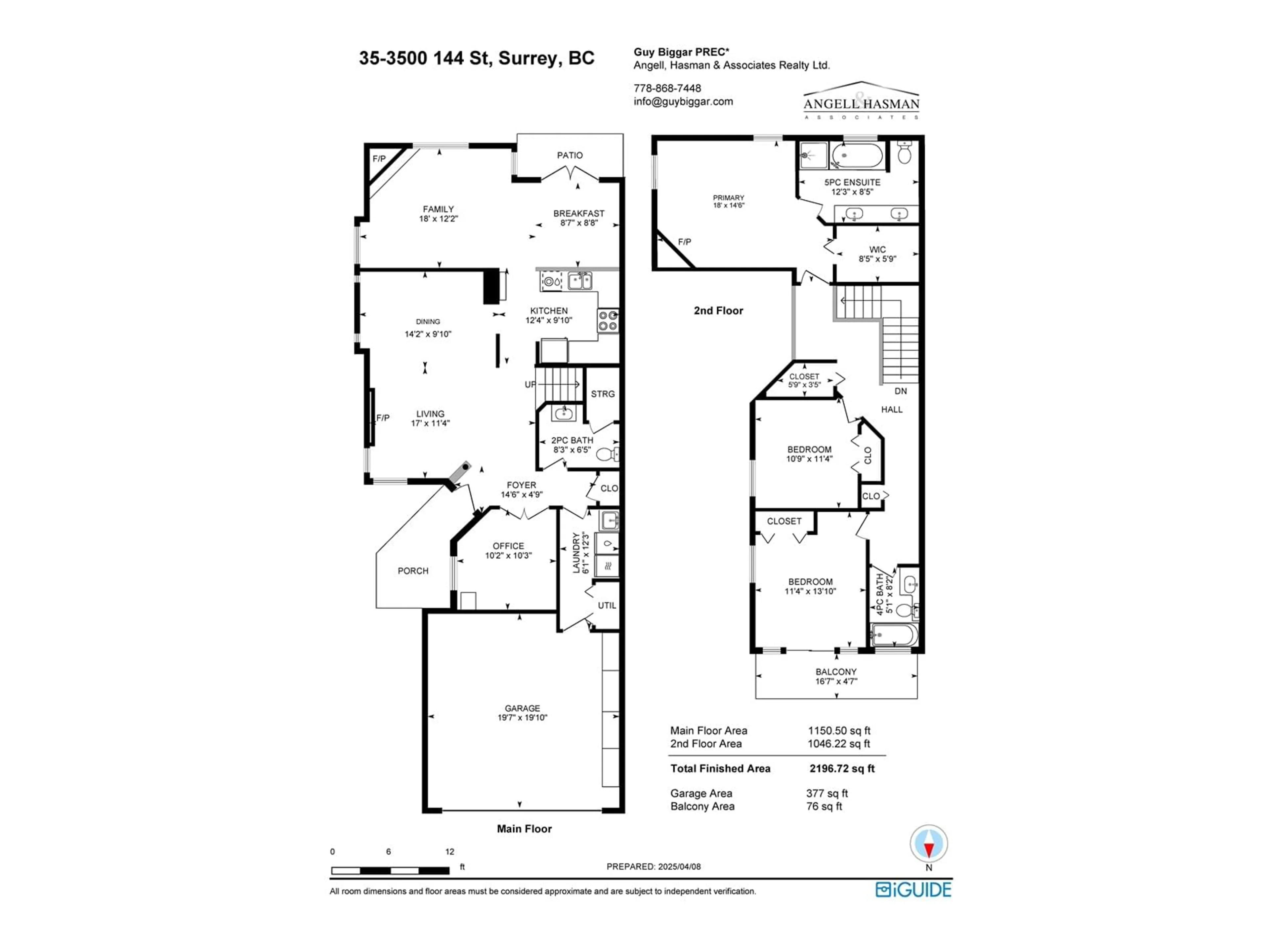Floor plan for 35 - 3500 144, Surrey British Columbia V4P3J6