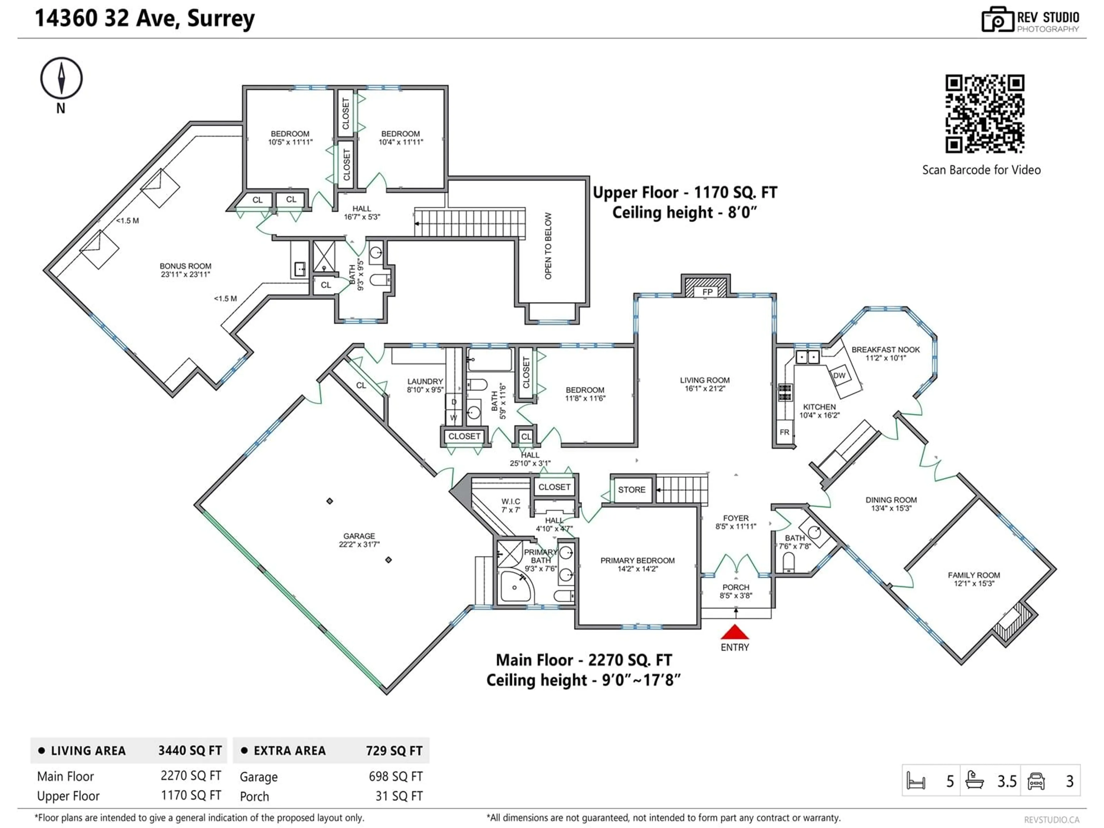 Floor plan for 14360 32, Surrey British Columbia V4P2J5