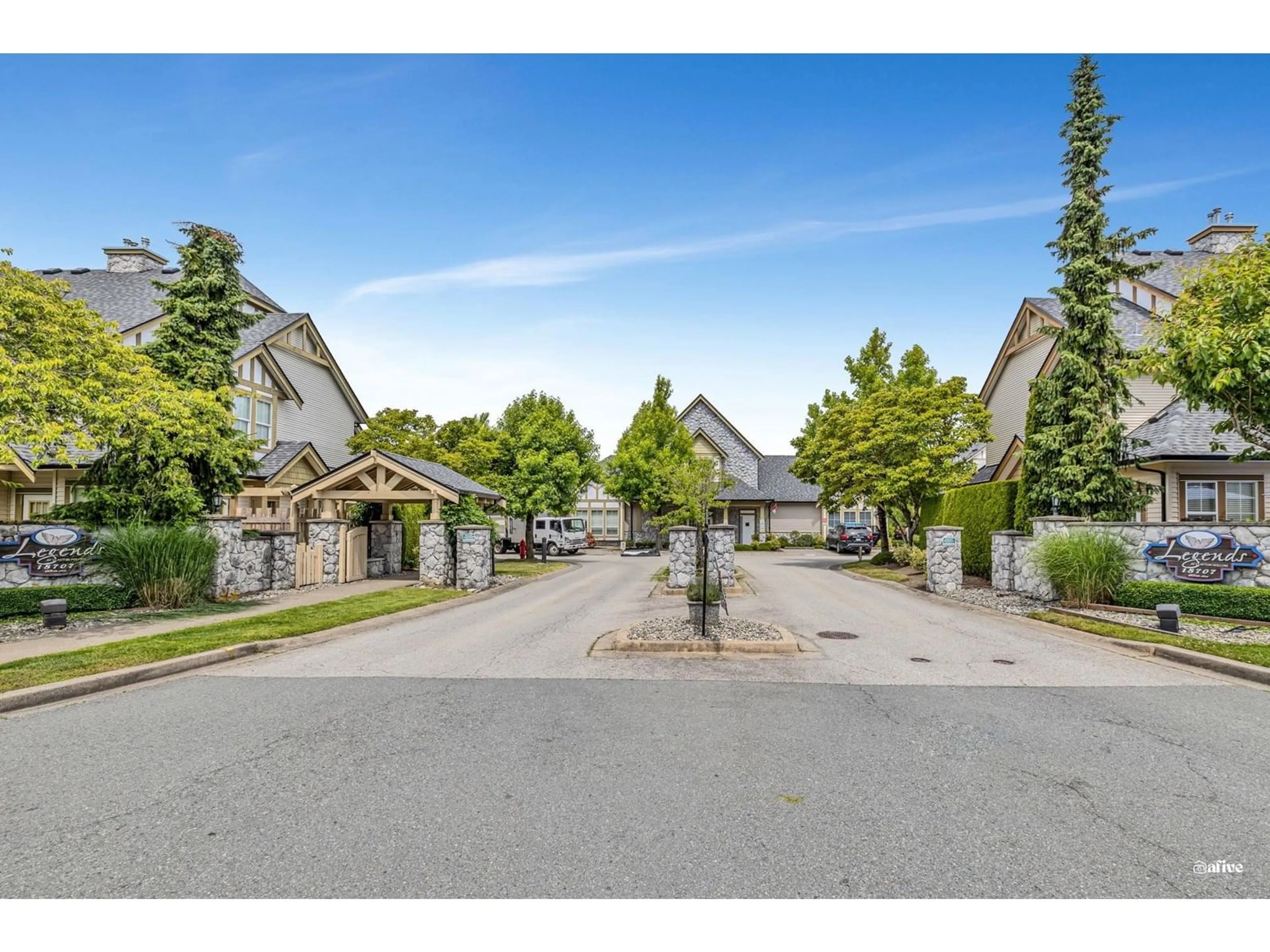 A pic from outside/outdoor area/front of a property/back of a property/a pic from drone, street for 38 - 18707 65, Surrey British Columbia V3S9H2