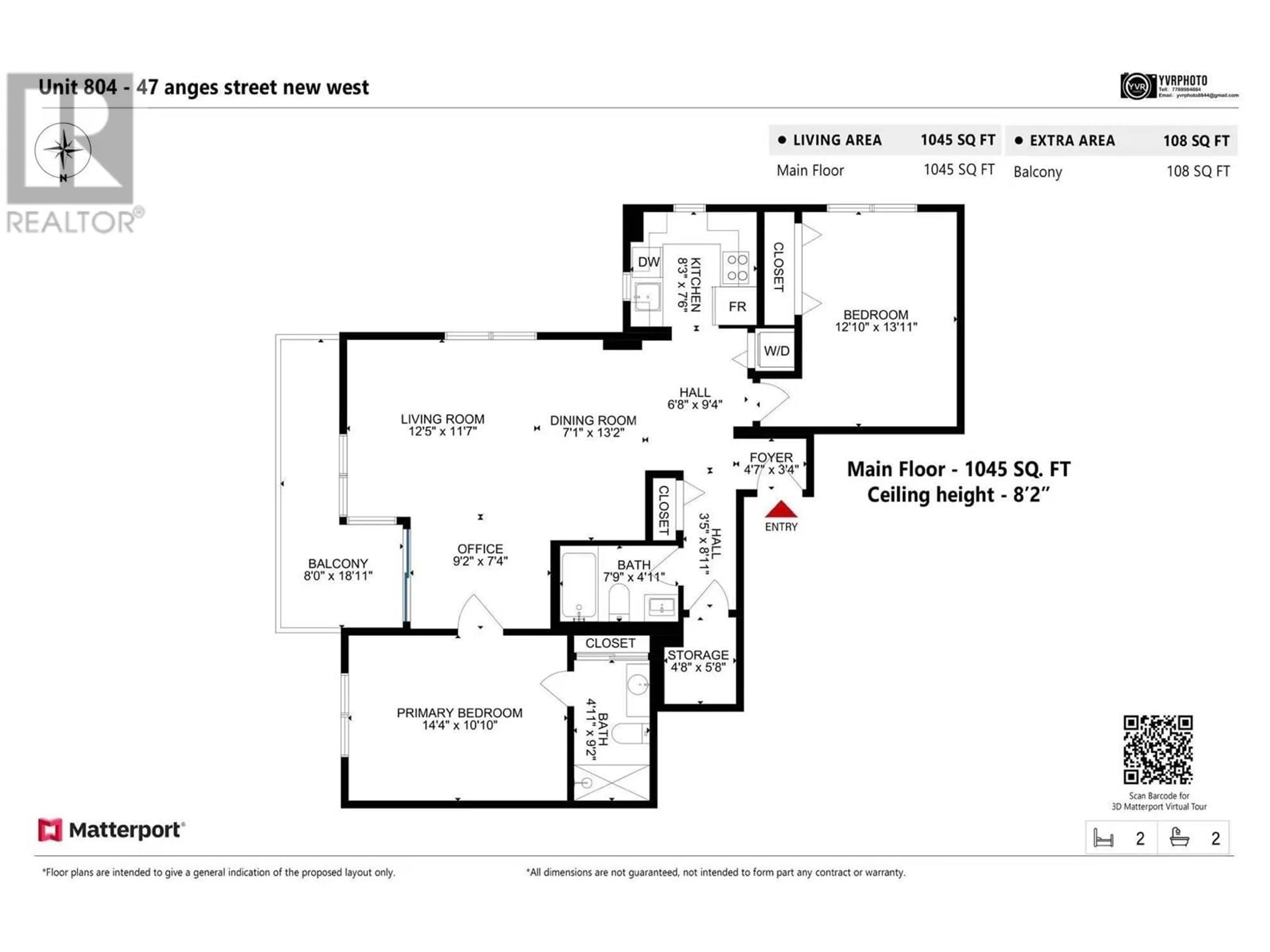 Floor plan for 804 - 47 AGNES STREET, New Westminster British Columbia V3L1E2