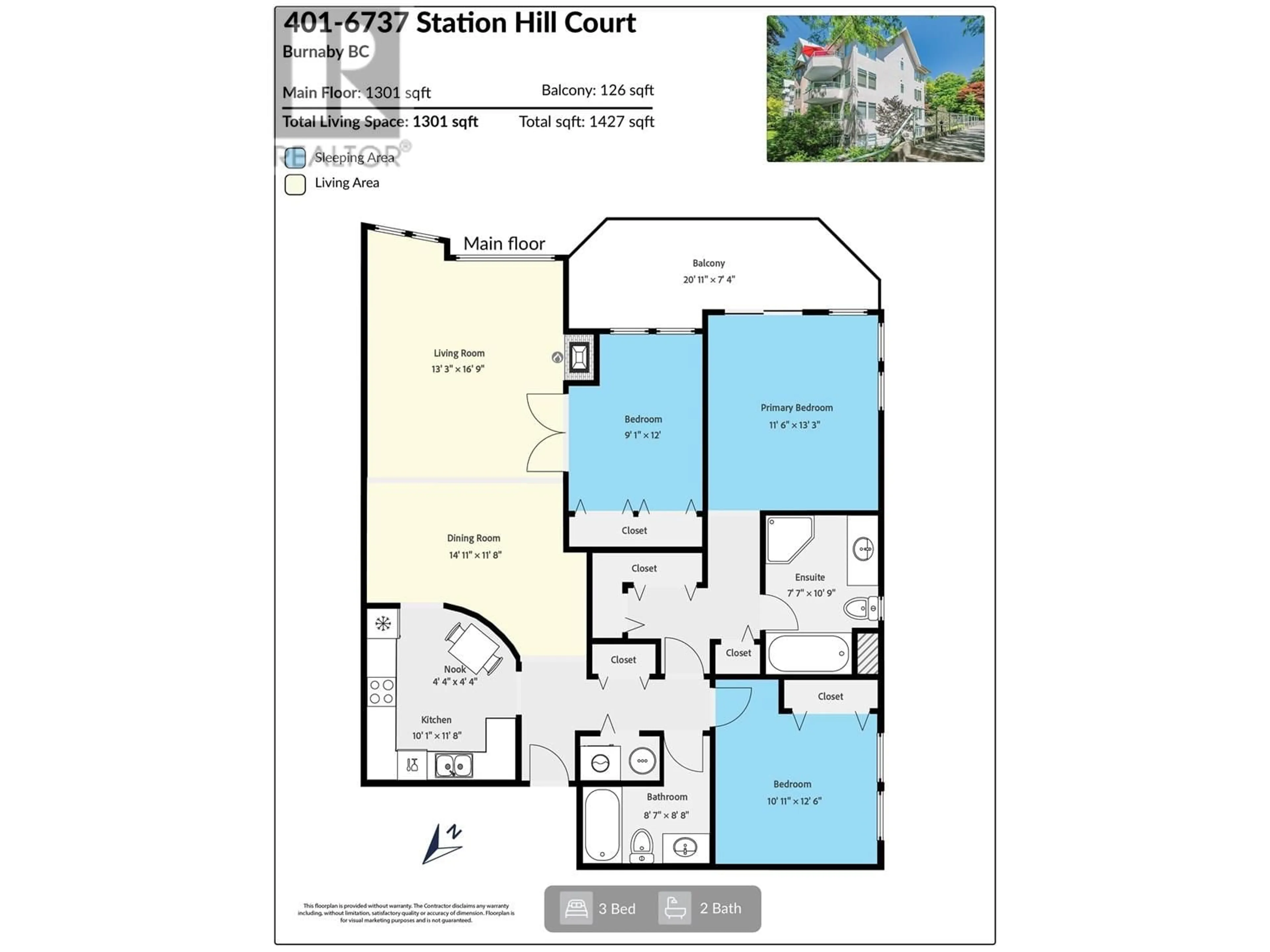 Floor plan for 401 - 6737 STATION HILL COURT, Burnaby British Columbia V3N4V2