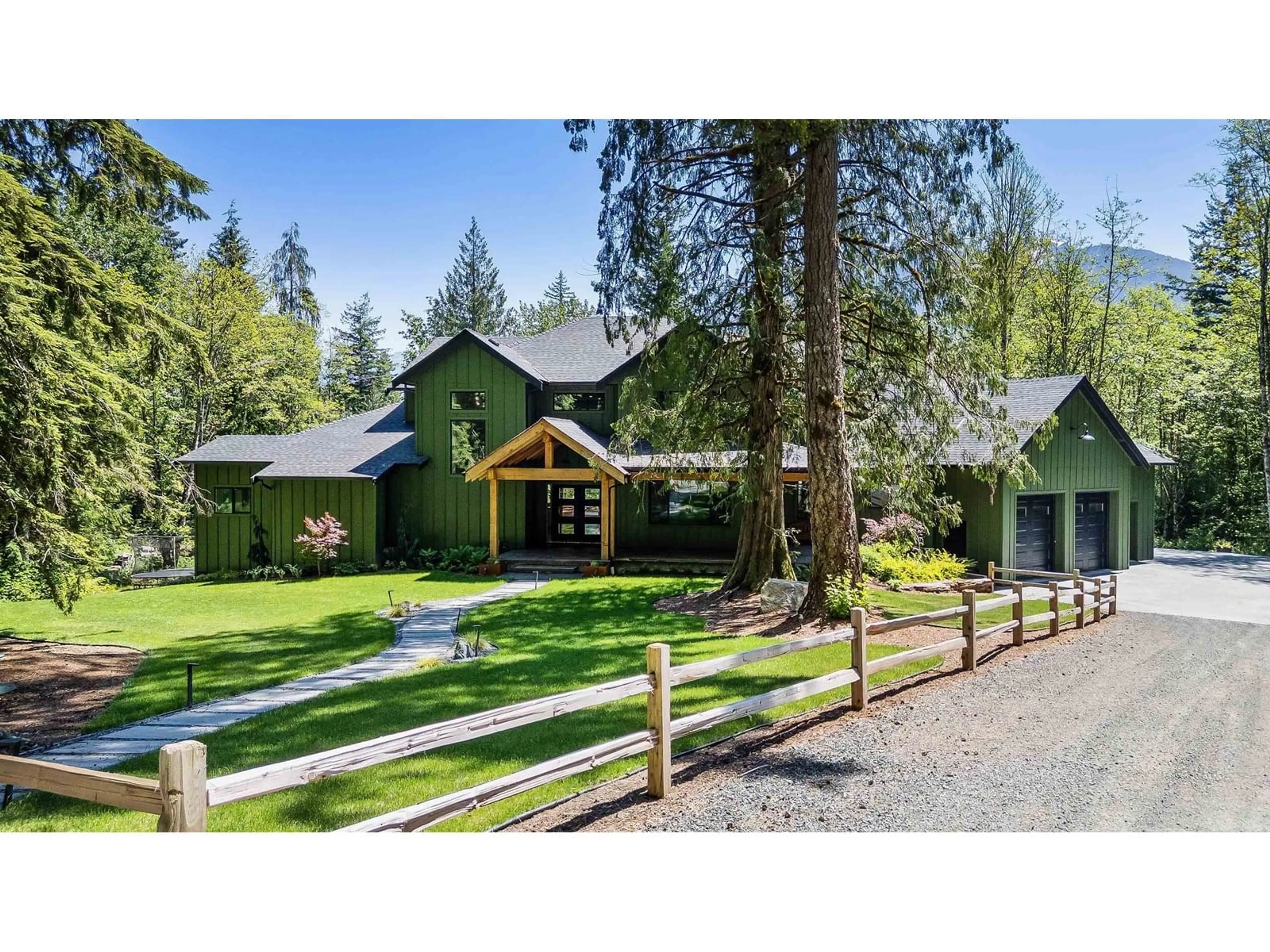 A pic from outside/outdoor area/front of a property/back of a property/a pic from drone, mountain view for 4736 BRUCE ROAD, Ryder Lake British Columbia V4Z1K1