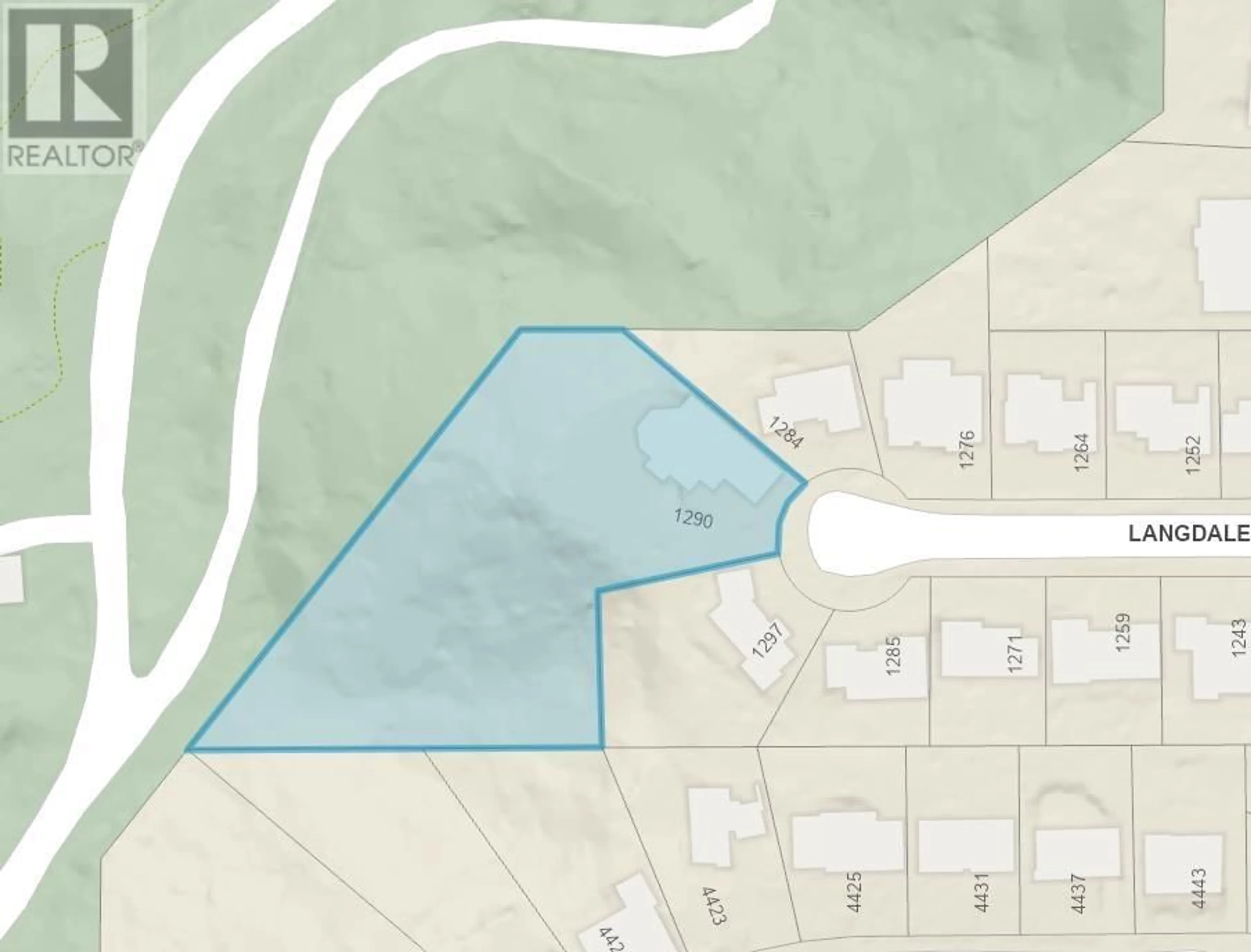 Picture of a map for 1290 LANGDALE DRIVE, North Vancouver British Columbia V7R1Z7