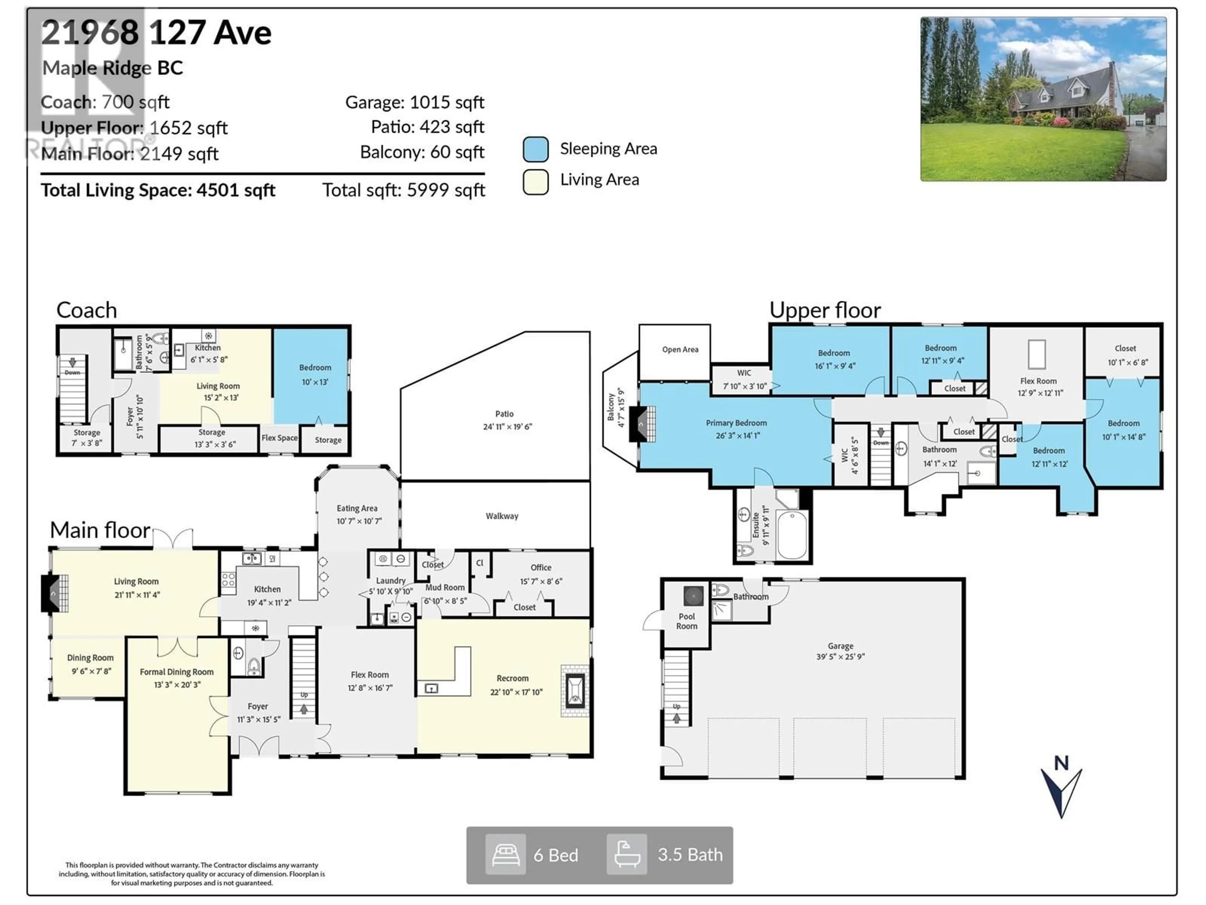 Floor plan for 21968 127TH AVENUE, Maple Ridge British Columbia V2X4P5
