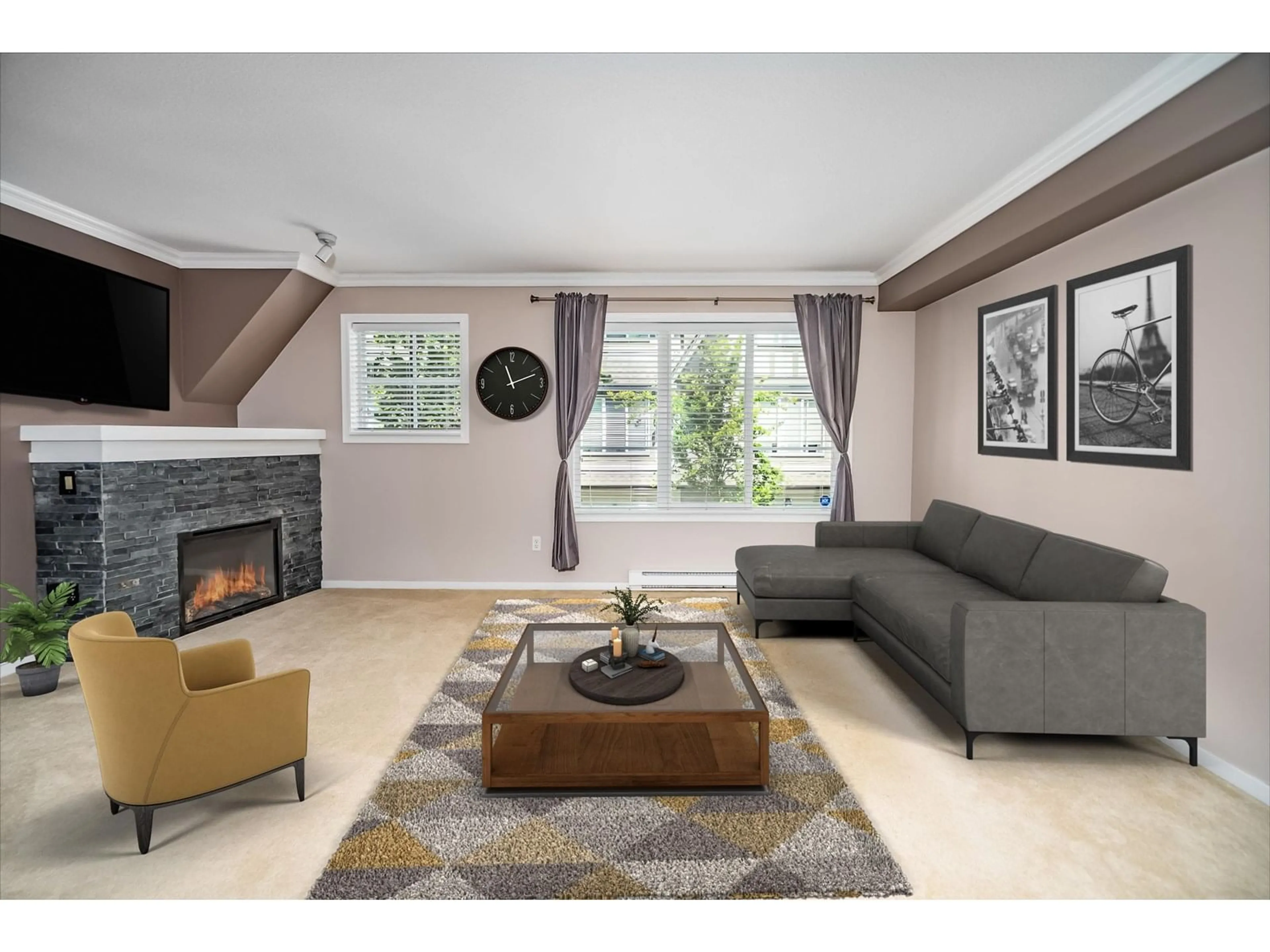 Living room with furniture, unknown for 24 - 15175 62A, Surrey British Columbia V3S1X1