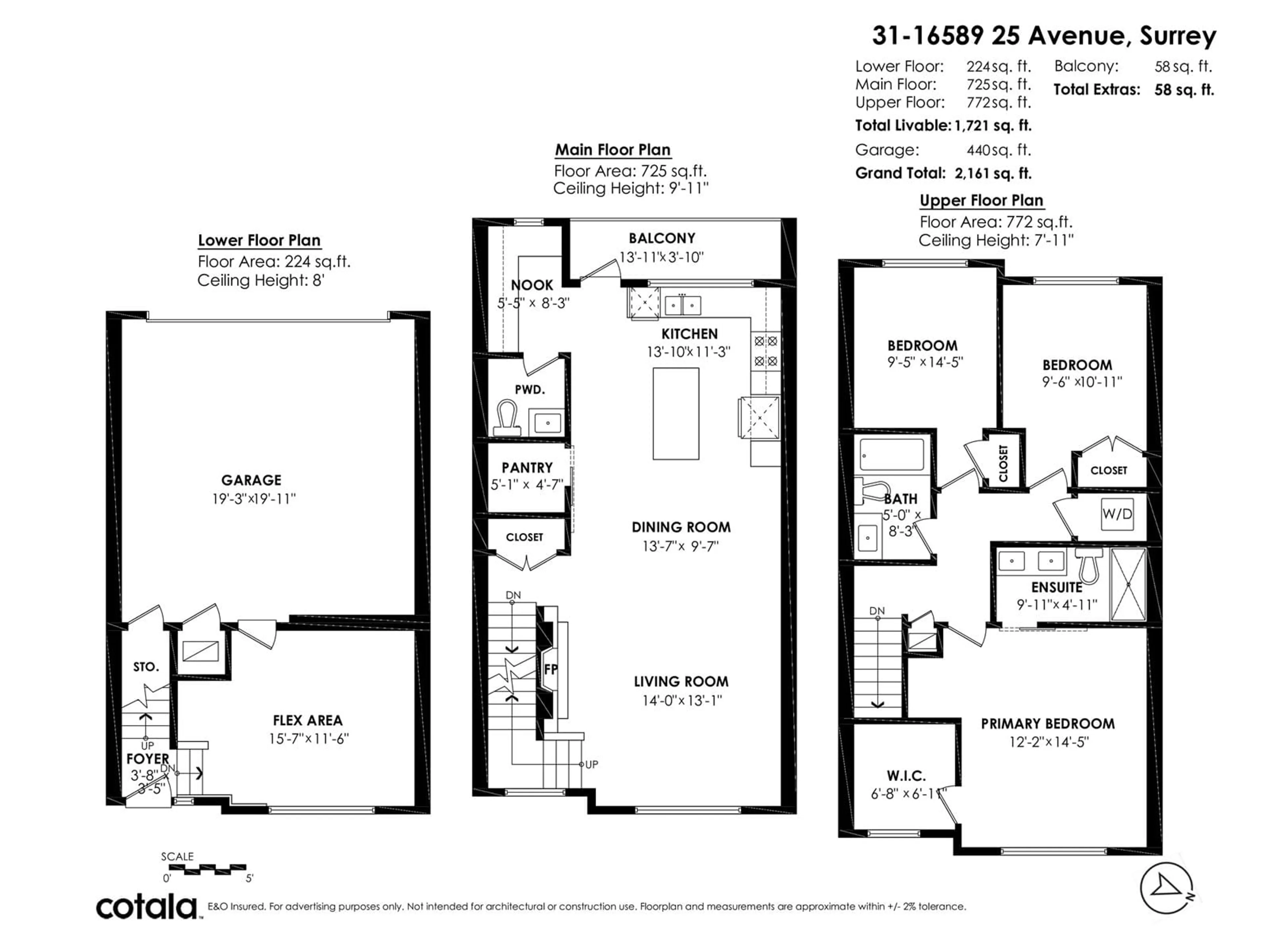 Floor plan for 31 - 16589 25, Surrey British Columbia V3Z1H5