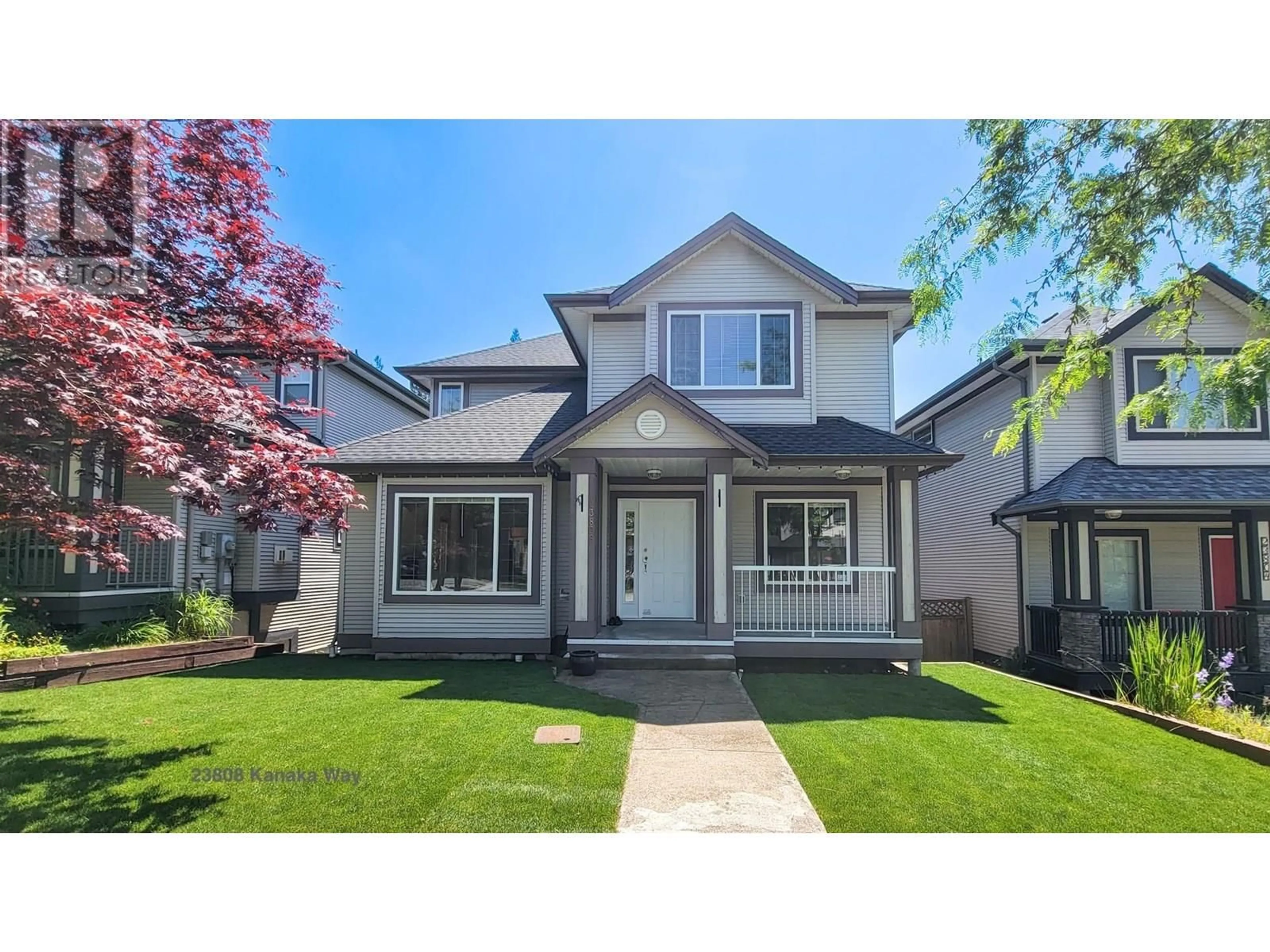 Home with vinyl exterior material, street for 23808 KANAKA WAY, Maple Ridge British Columbia V2W1E5