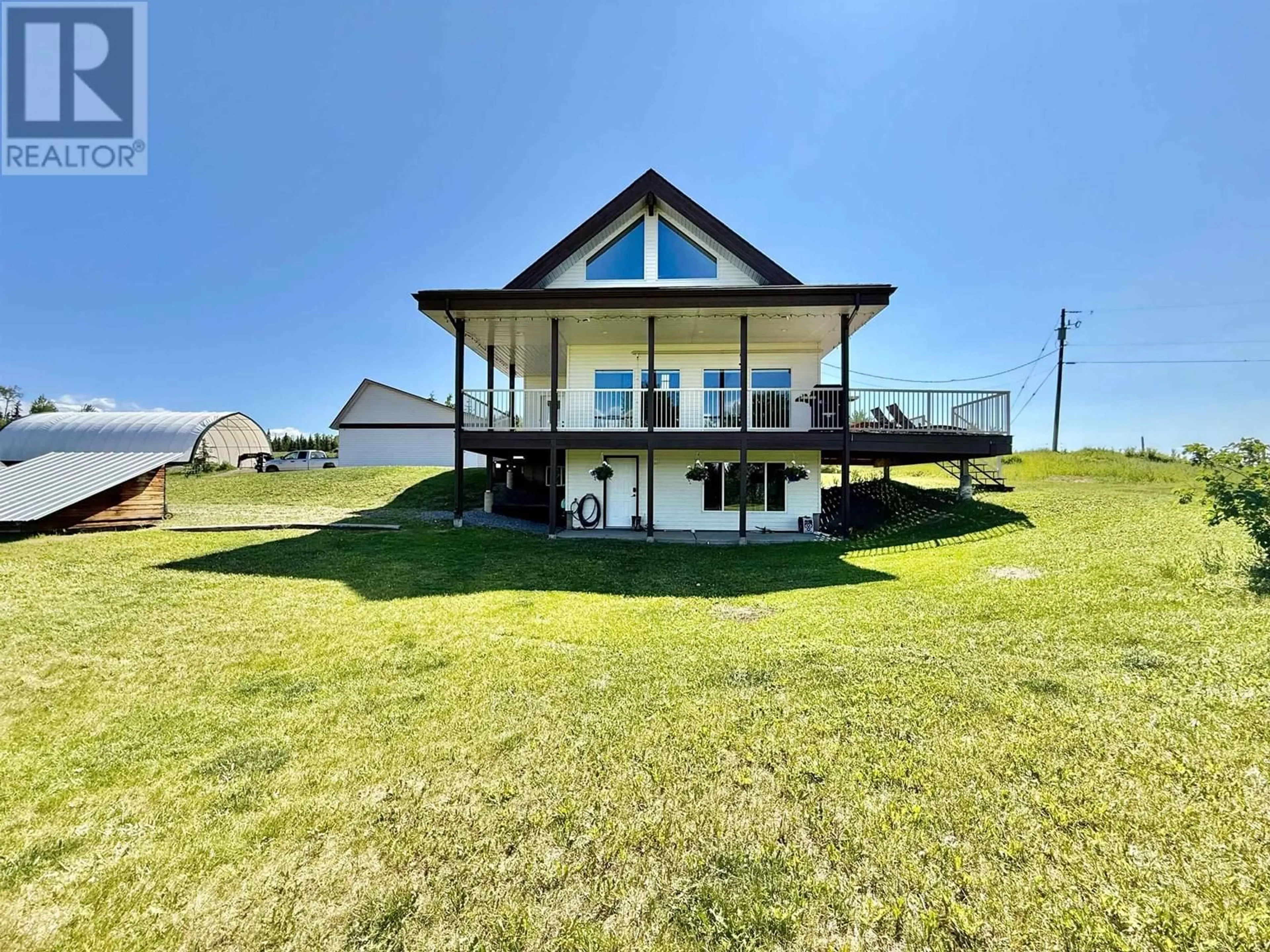 A pic from outside/outdoor area/front of a property/back of a property/a pic from drone, water/lake/river/ocean view for 14320 16 HIGHWAY, Telkwa British Columbia V0J2X1