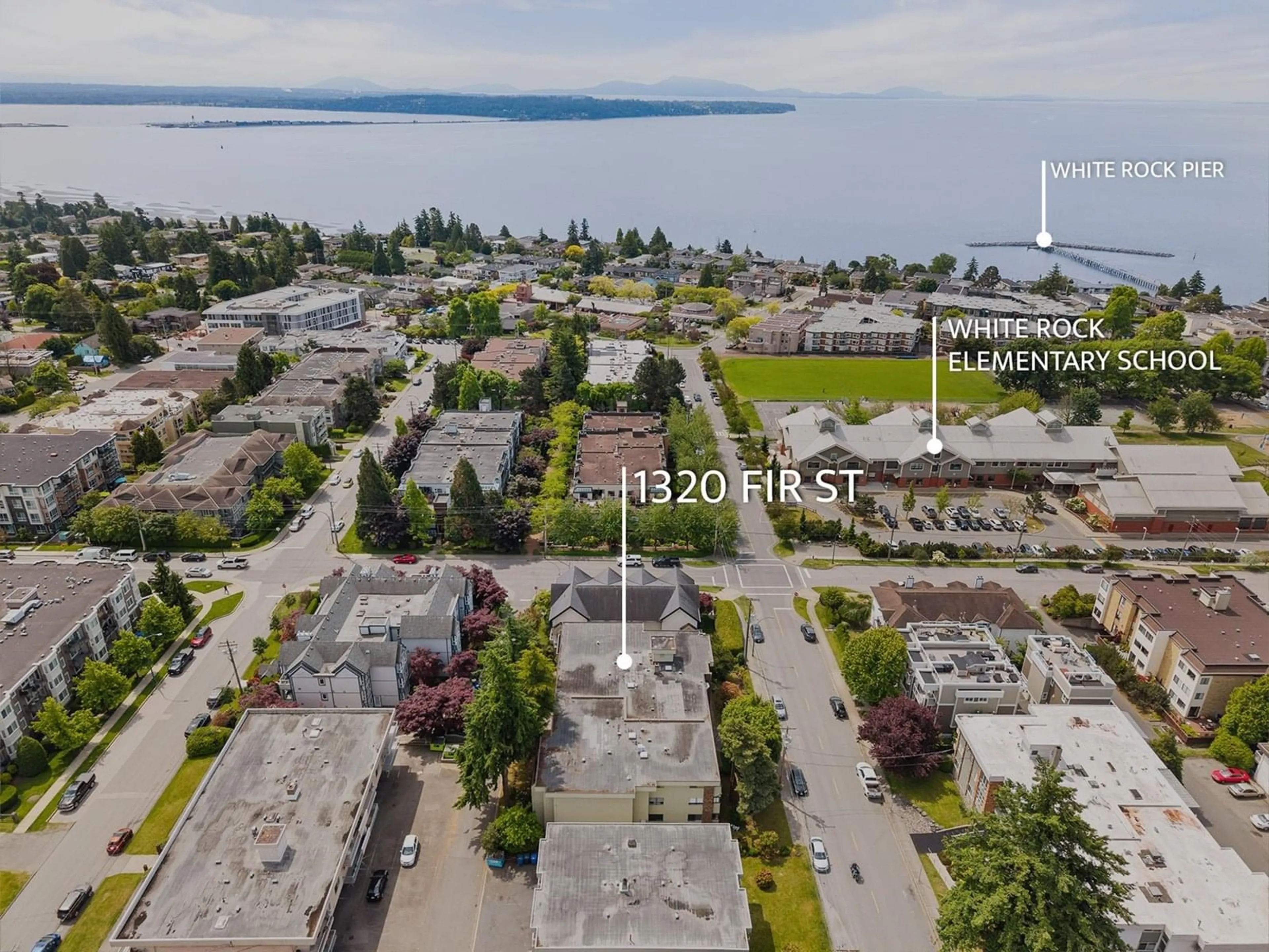 A pic from outside/outdoor area/front of a property/back of a property/a pic from drone, unknown for 104 - 1320 FIR, White Rock British Columbia V4B4B2