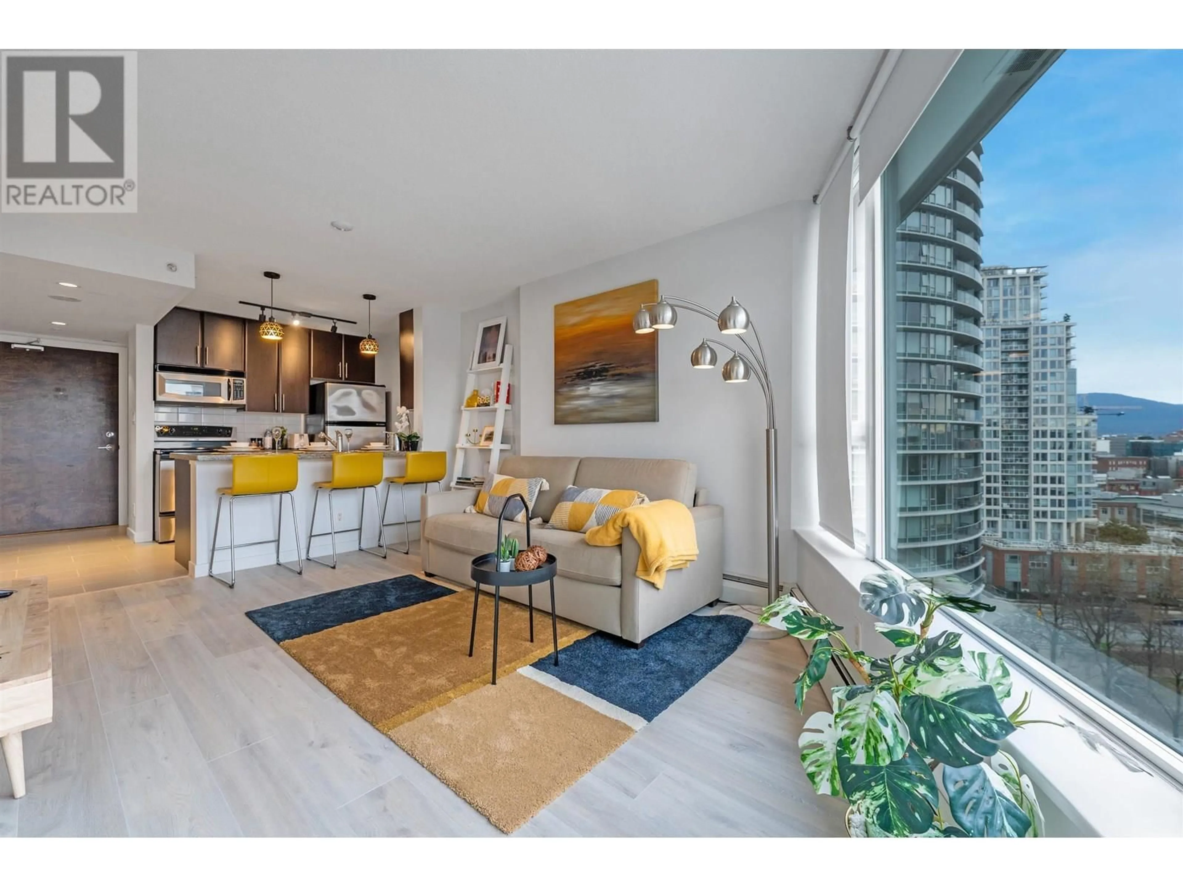 Living room with furniture, unknown for 1210 - 688 ABBOTT STREET, Vancouver British Columbia V6B0B9