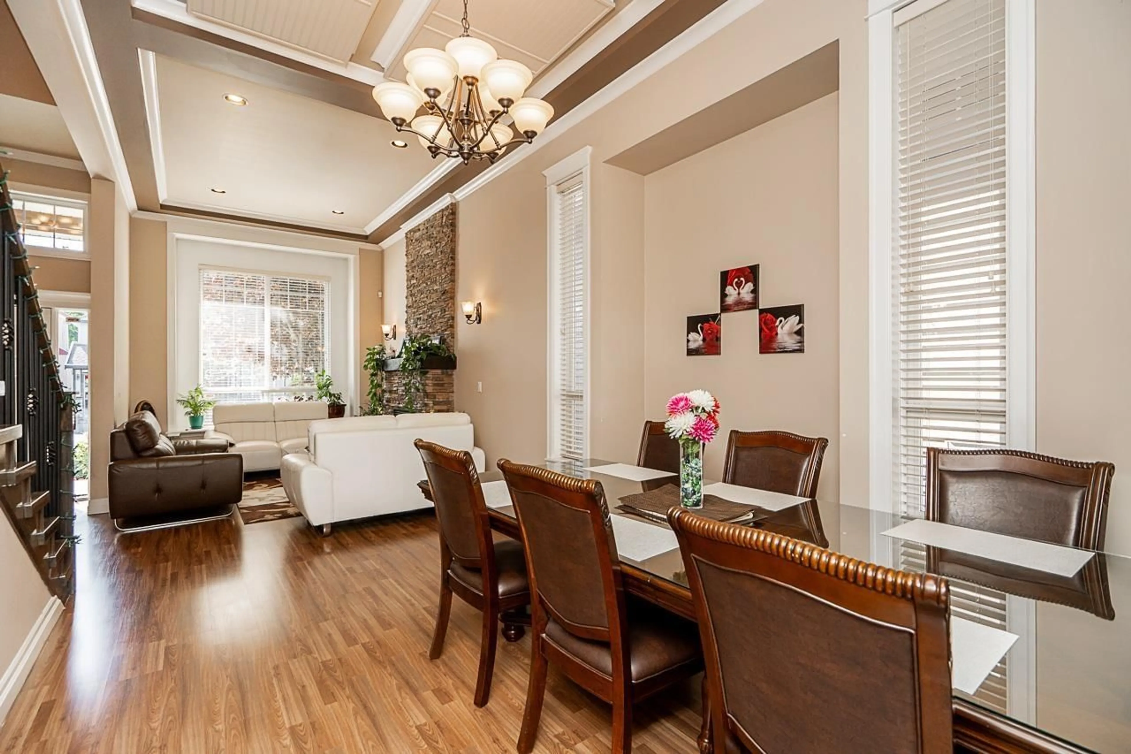 Dining room, wood/laminate floor for 6170 145A, Surrey British Columbia V3S8L1