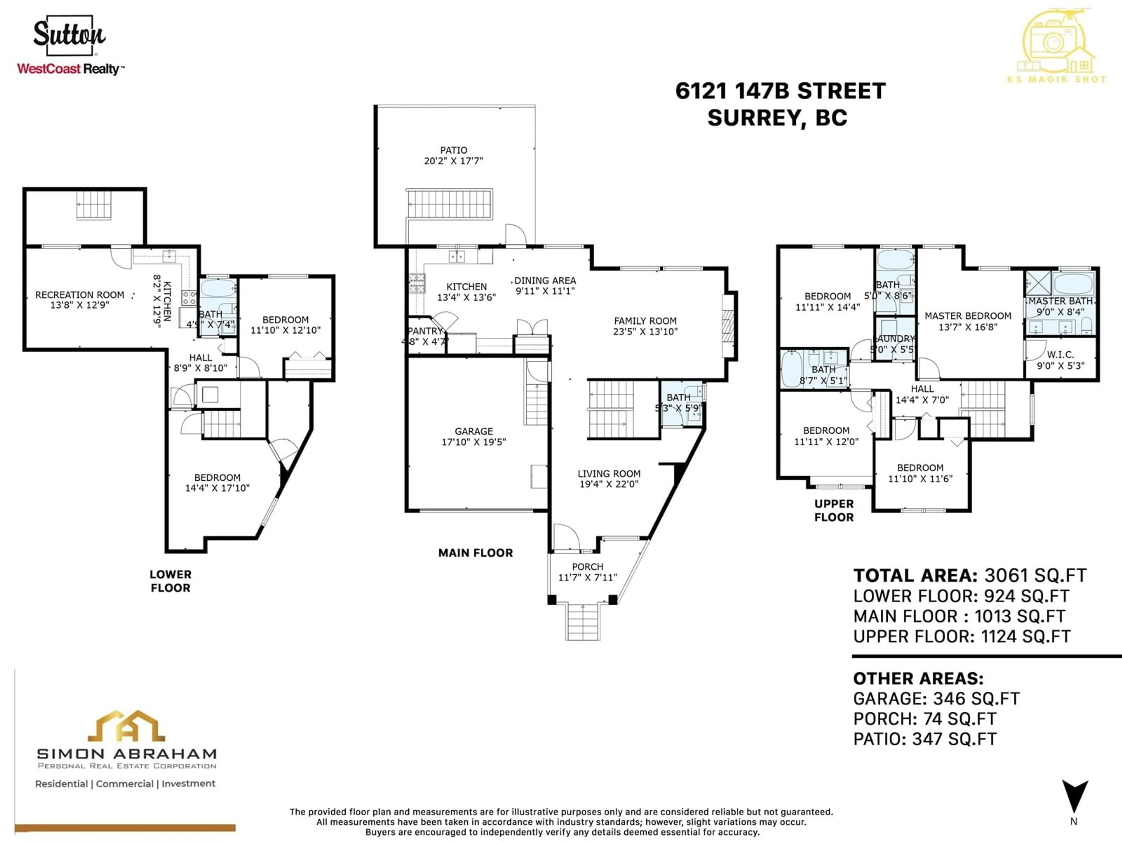 Floor plan for 6121 147B, Surrey British Columbia V3S2L8