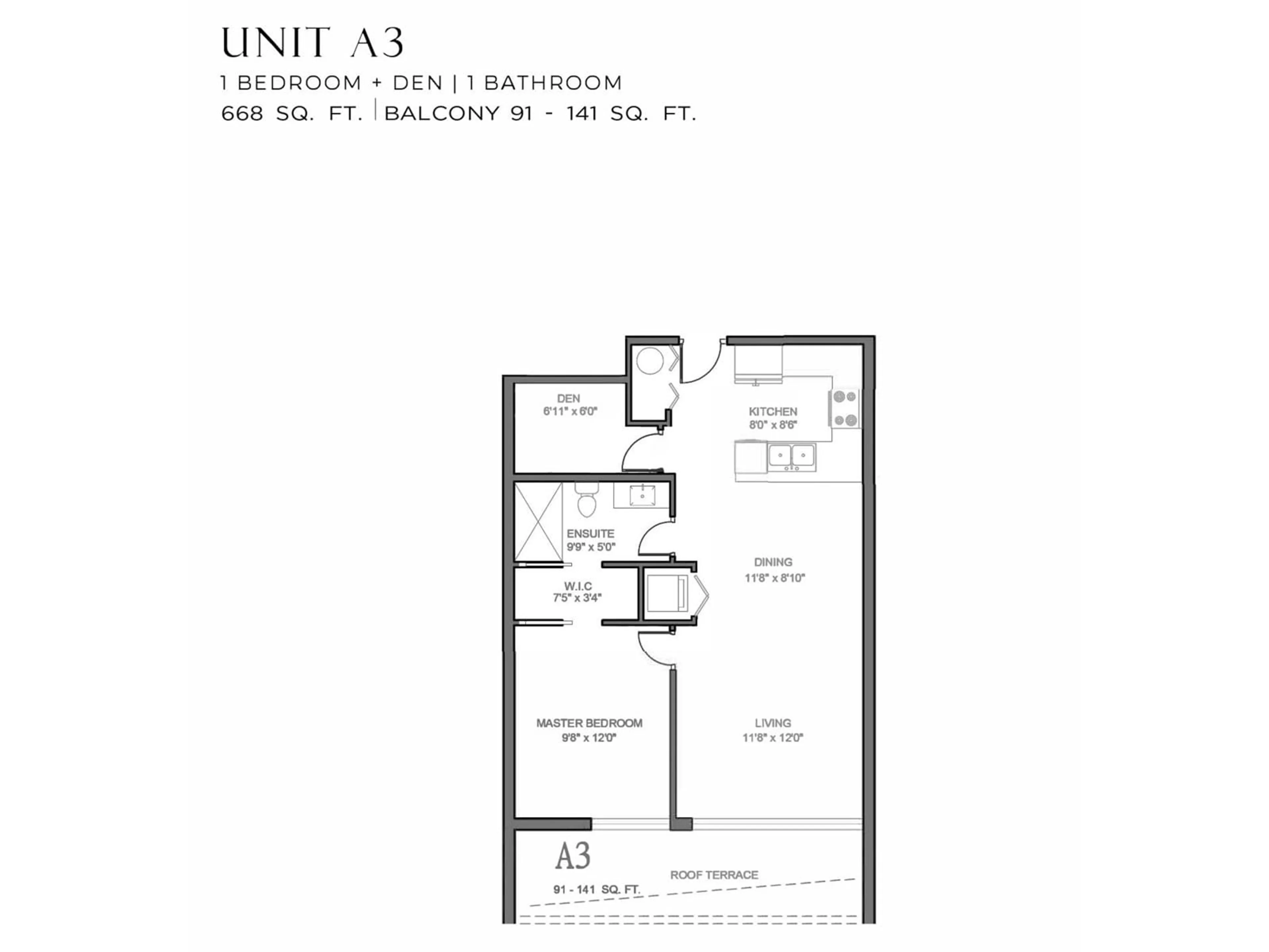 Floor plan for 305 - 2233 156, Surrey British Columbia V4A4V3