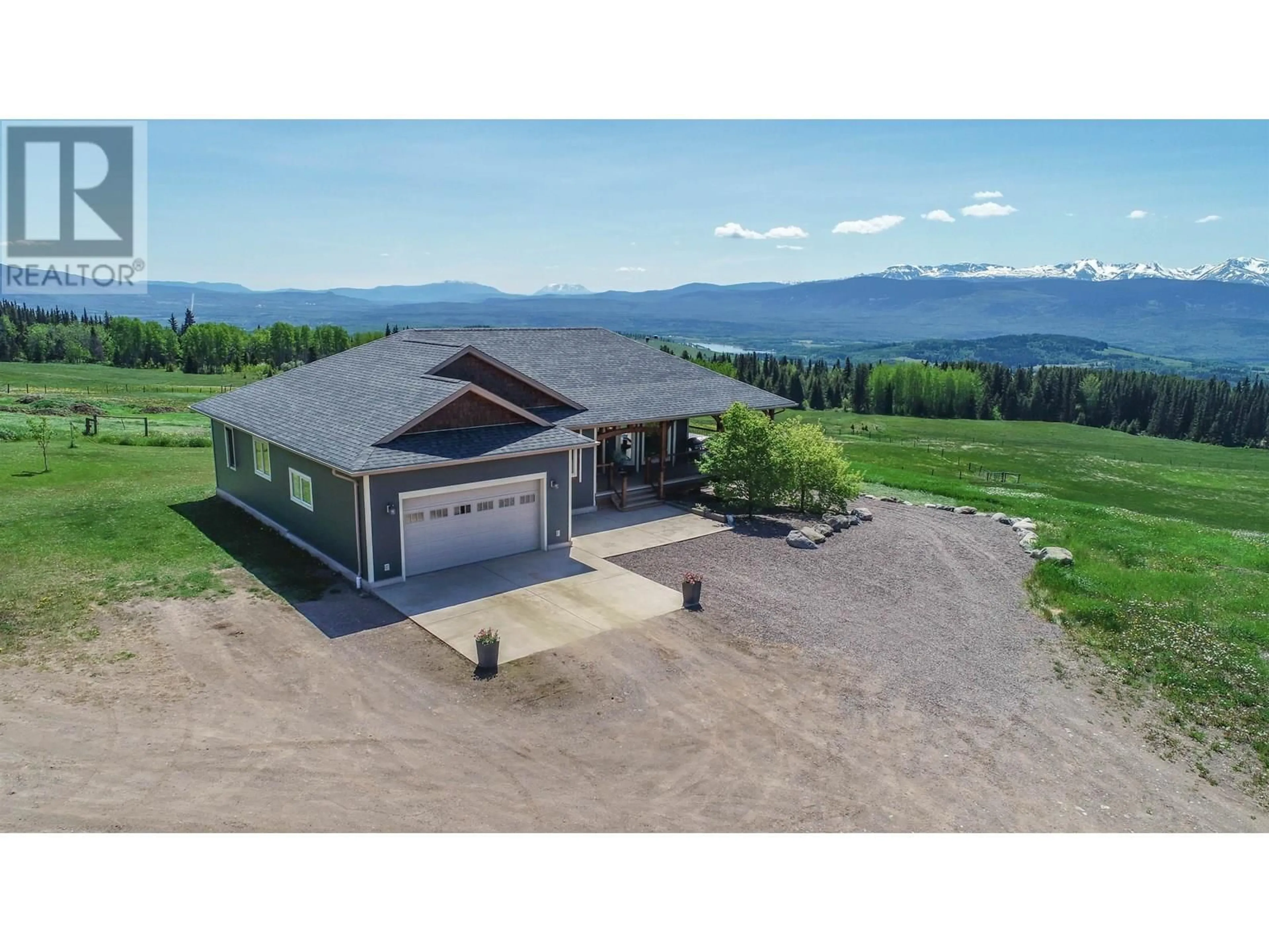 A pic from outside/outdoor area/front of a property/back of a property/a pic from drone, mountain view for 6536 BOUNDARY ROAD, Telkwa British Columbia V0J2X2