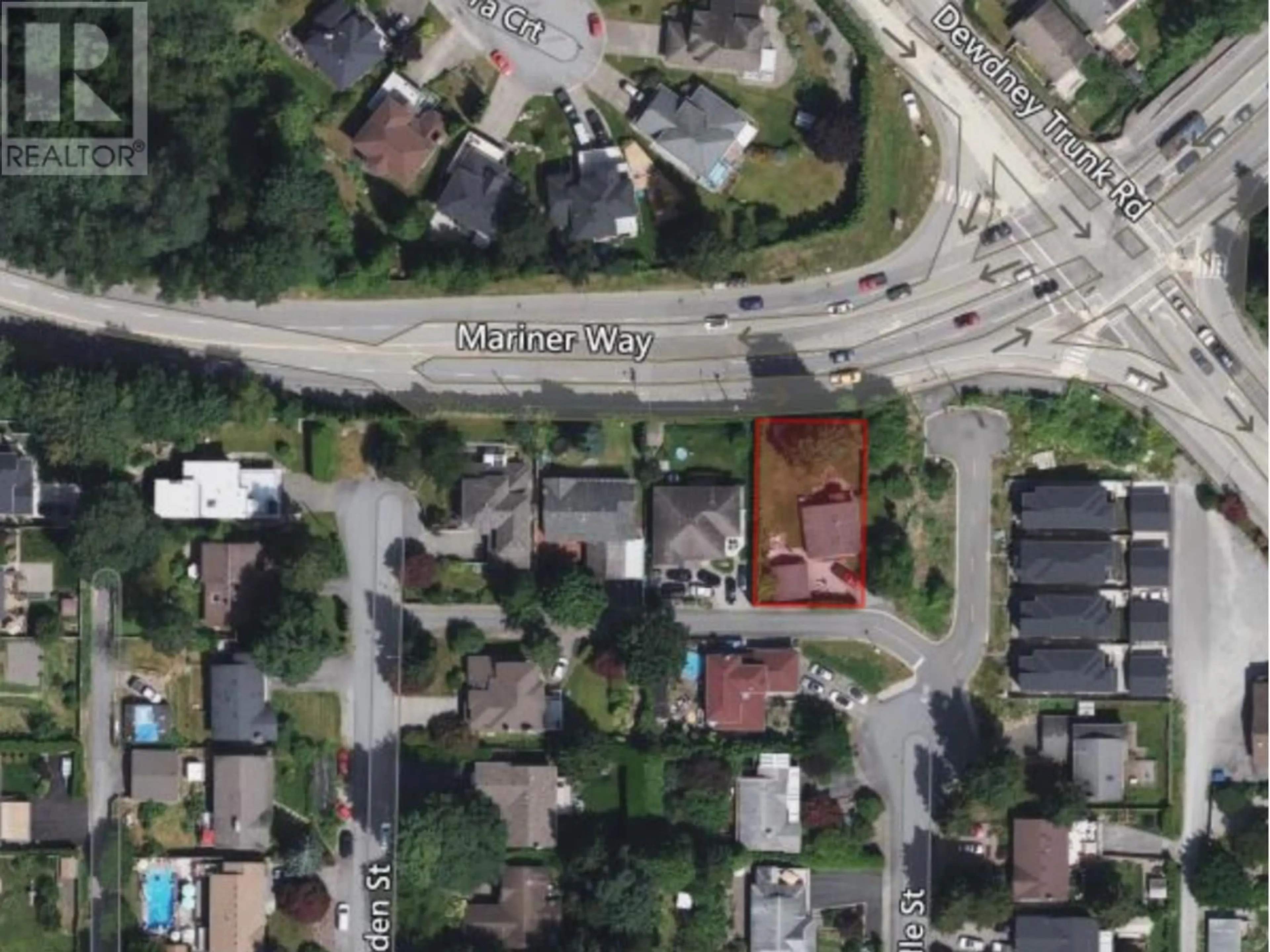 A pic from outside/outdoor area/front of a property/back of a property/a pic from drone, street for 3252 MARINER WAY, Coquitlam British Columbia V3C2M4