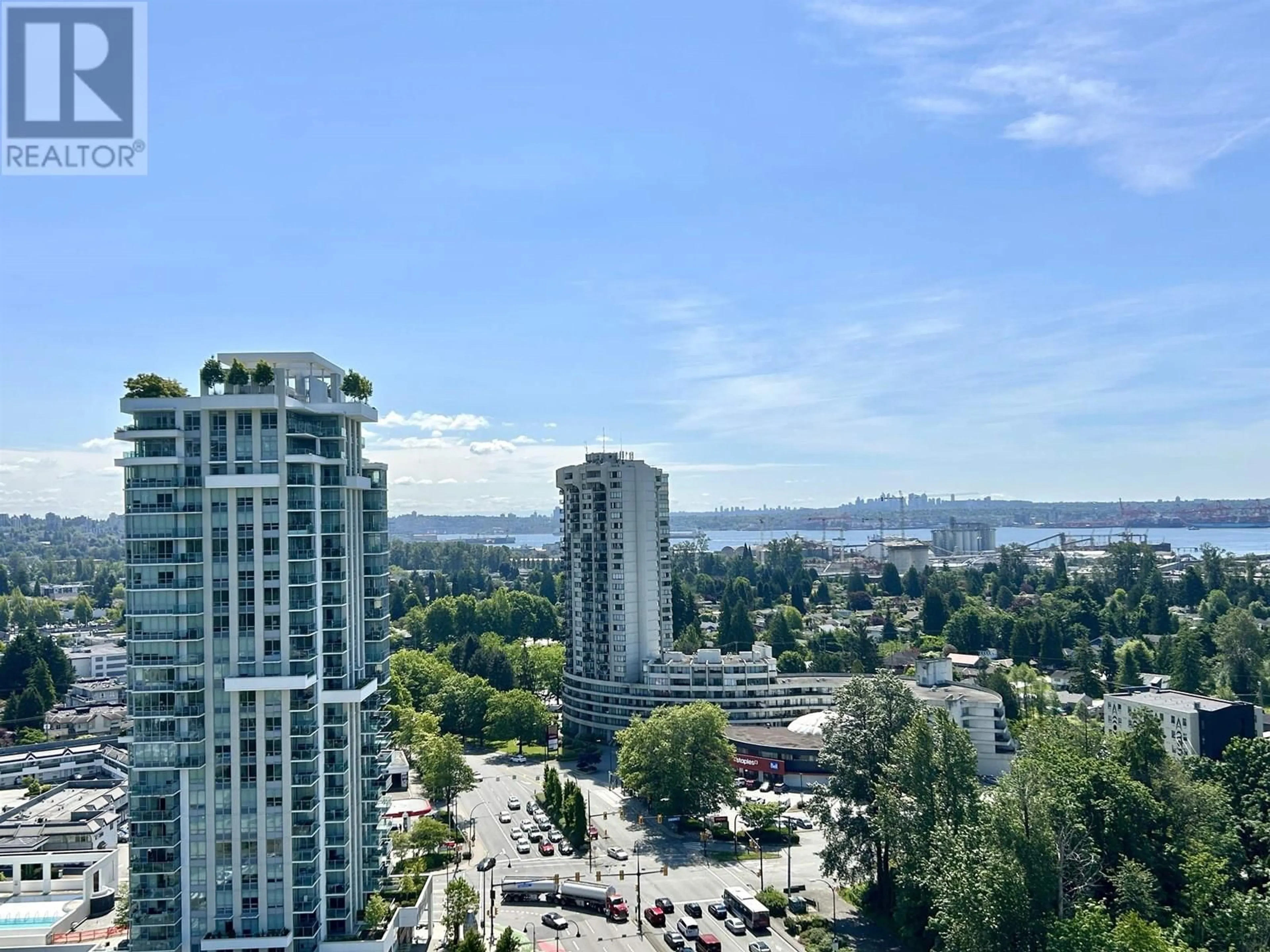 A pic from outside/outdoor area/front of a property/back of a property/a pic from drone, city buildings view from balcony for 1903 - 200 KLAHANIE COURT, West Vancouver British Columbia V7P0E4