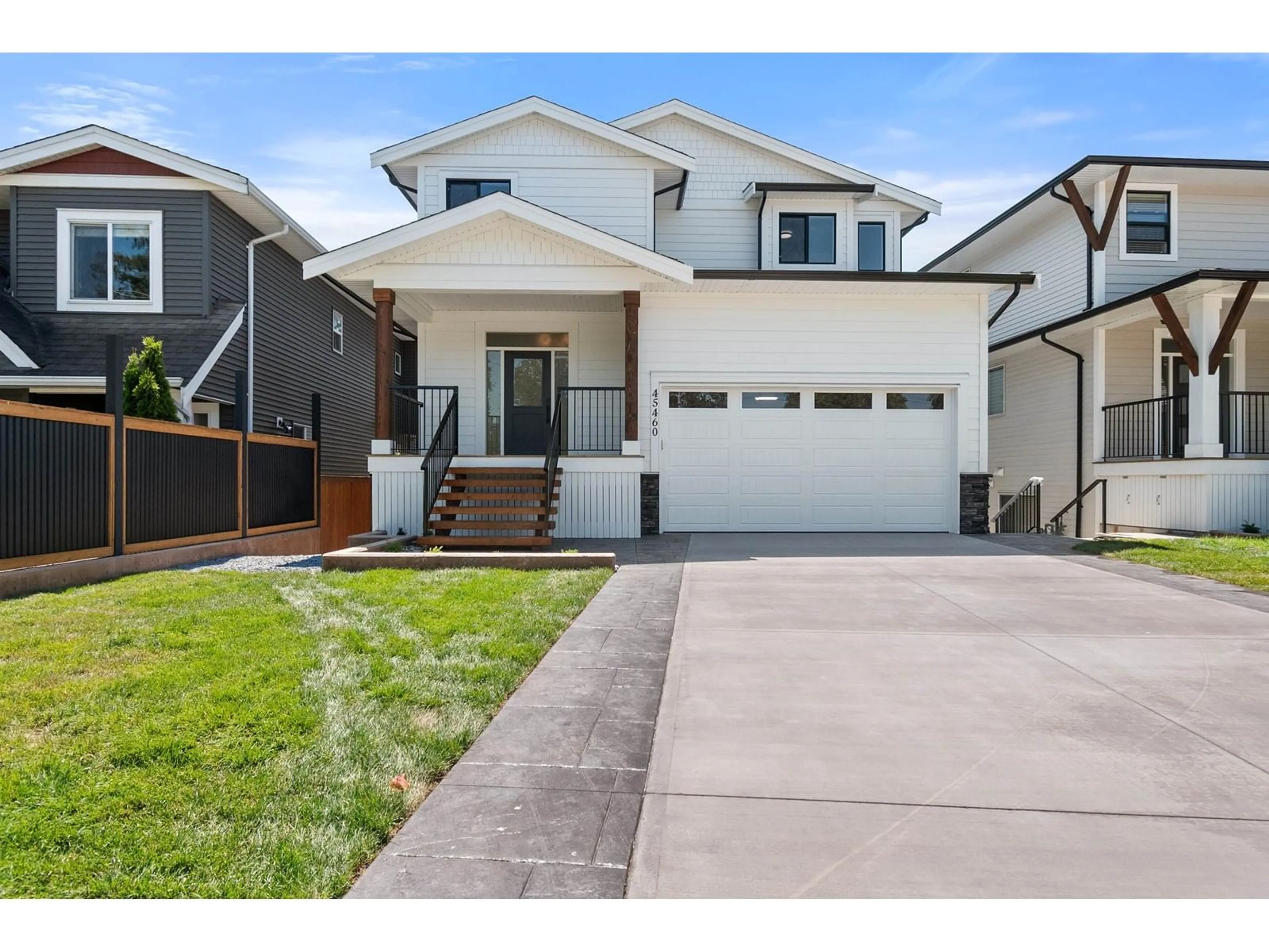 Home with vinyl exterior material, street for 45460 WELLS ROAD, Chilliwack British Columbia V2R1H3
