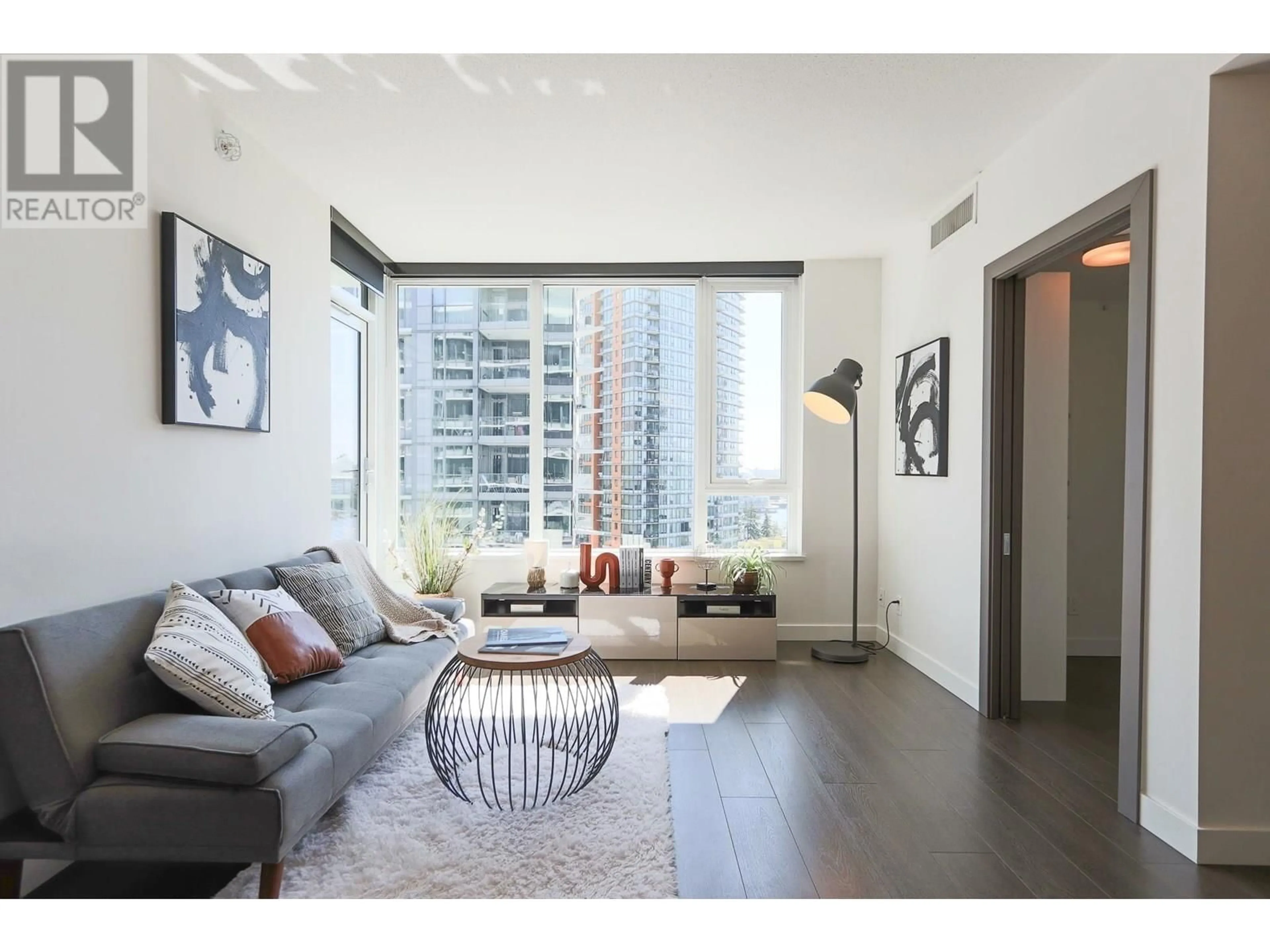 Living room with furniture, unknown for 1507 - 68 SMITHE STREET, Vancouver British Columbia V6B0P4