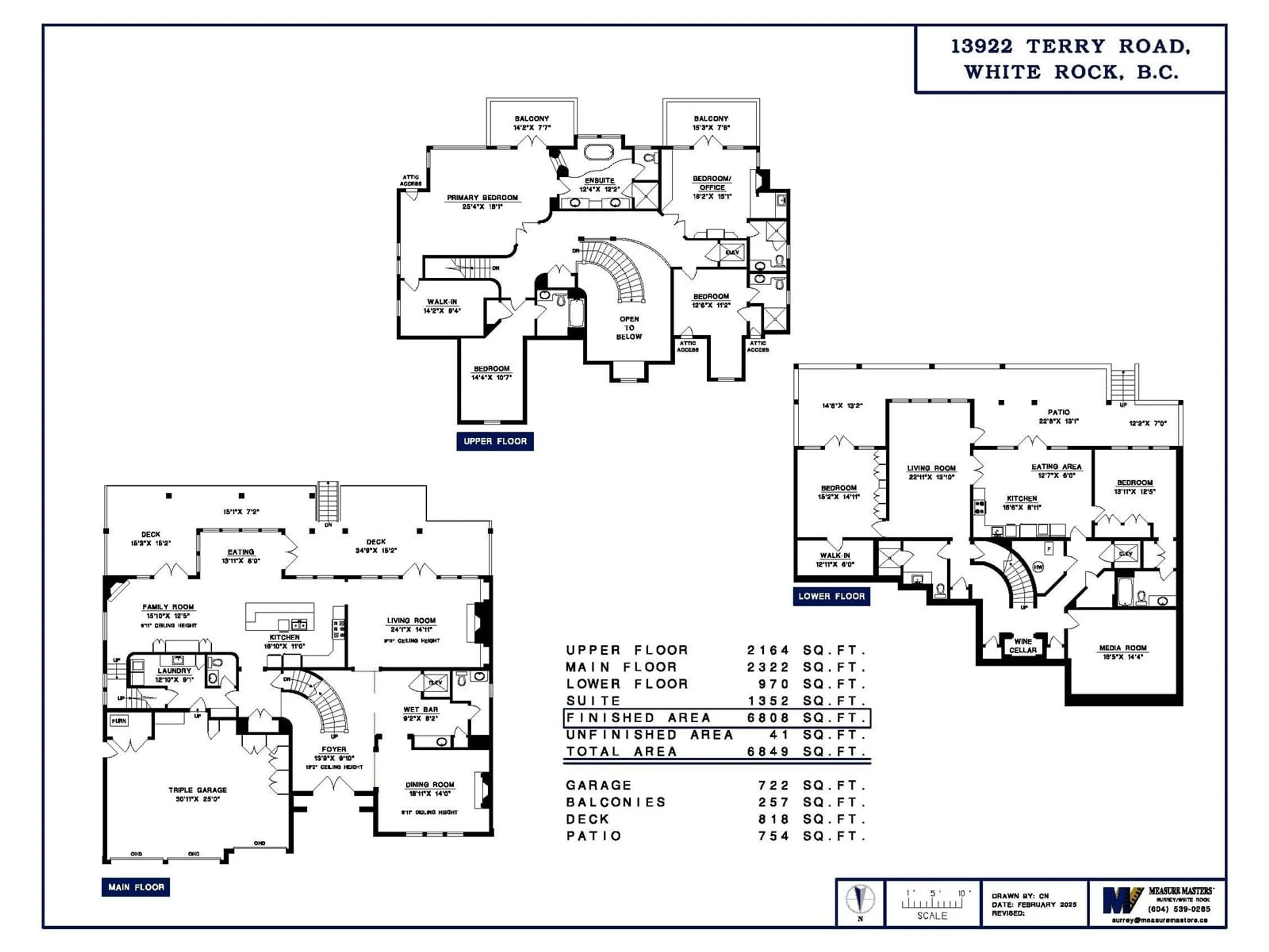 Floor plan for 13922 TERRY, White Rock British Columbia V4B1A2