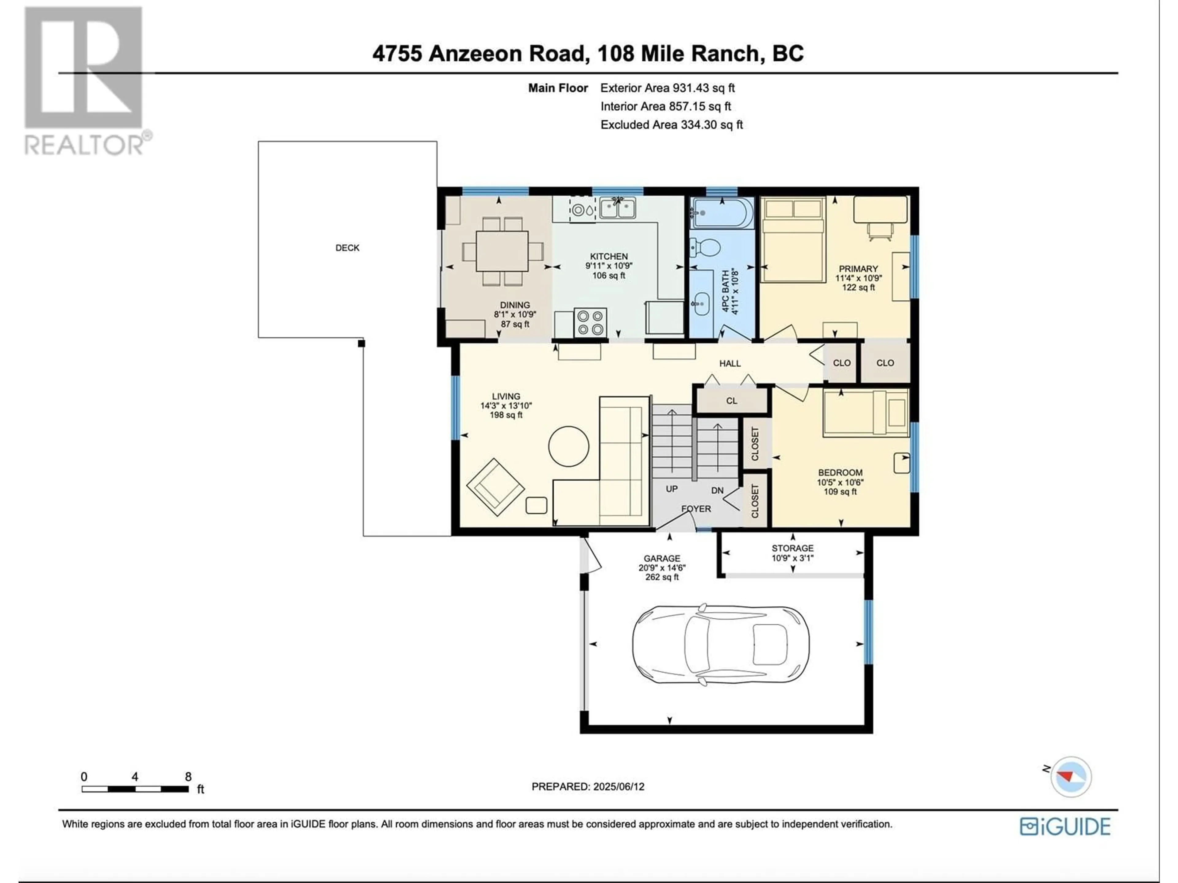Floor plan for 4755 ANZEEON ROAD, 108 Mile Ranch British Columbia V0K2Z0