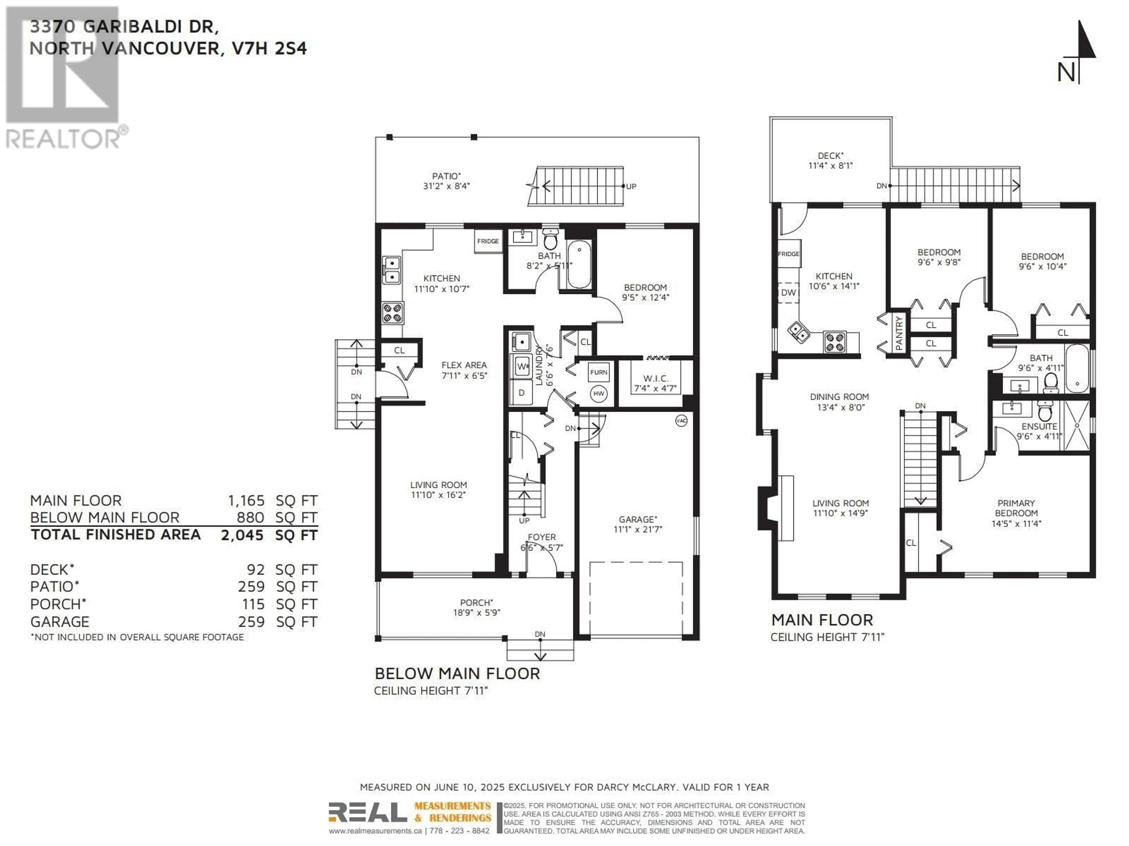 Floor plan for 3370 GARIBALDI STREET, North Vancouver British Columbia V7H2S4