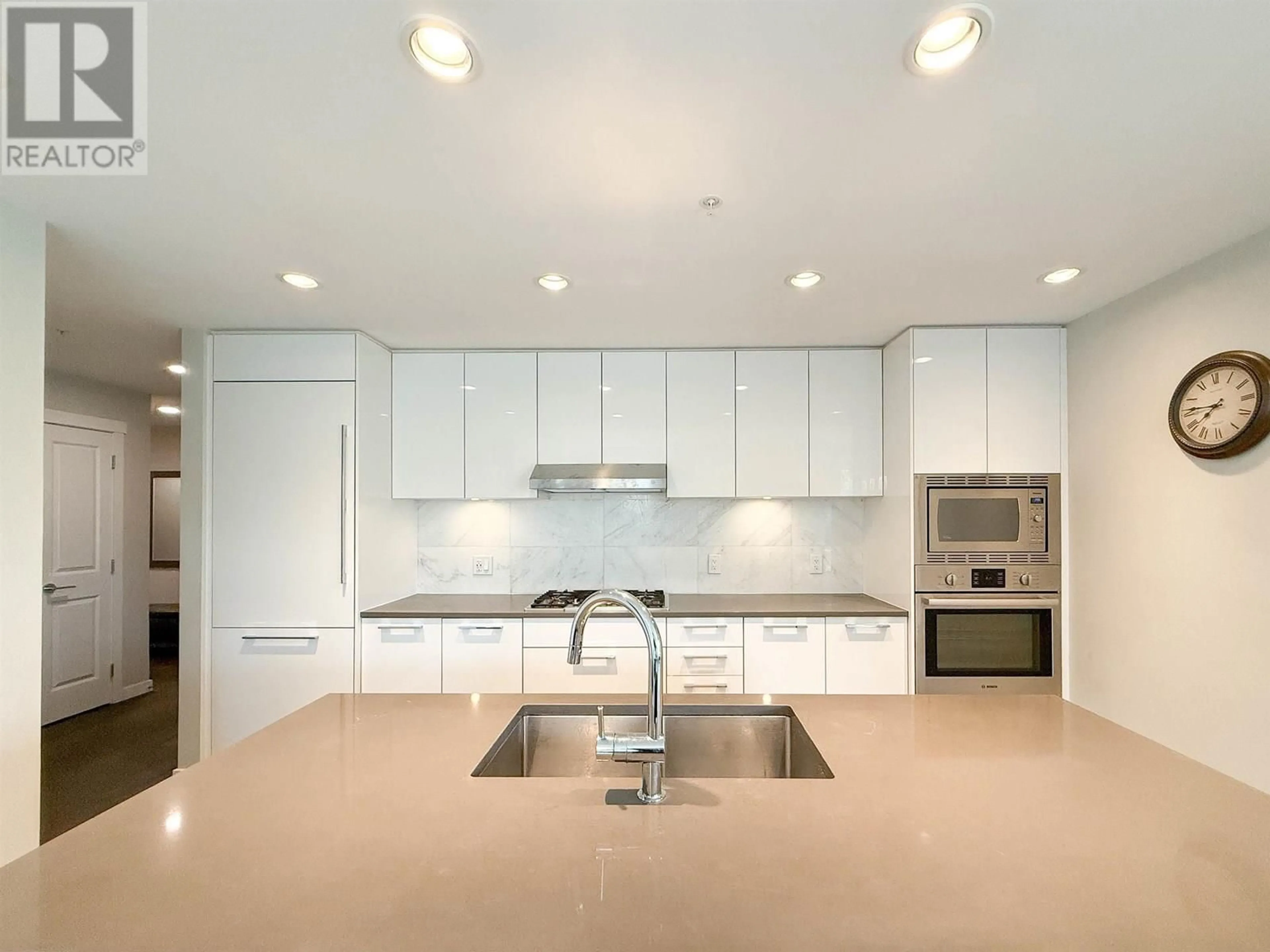 Contemporary kitchen, ceramic/tile floor for 309 - 3487 BINNING ROAD, Vancouver British Columbia V6S0K8