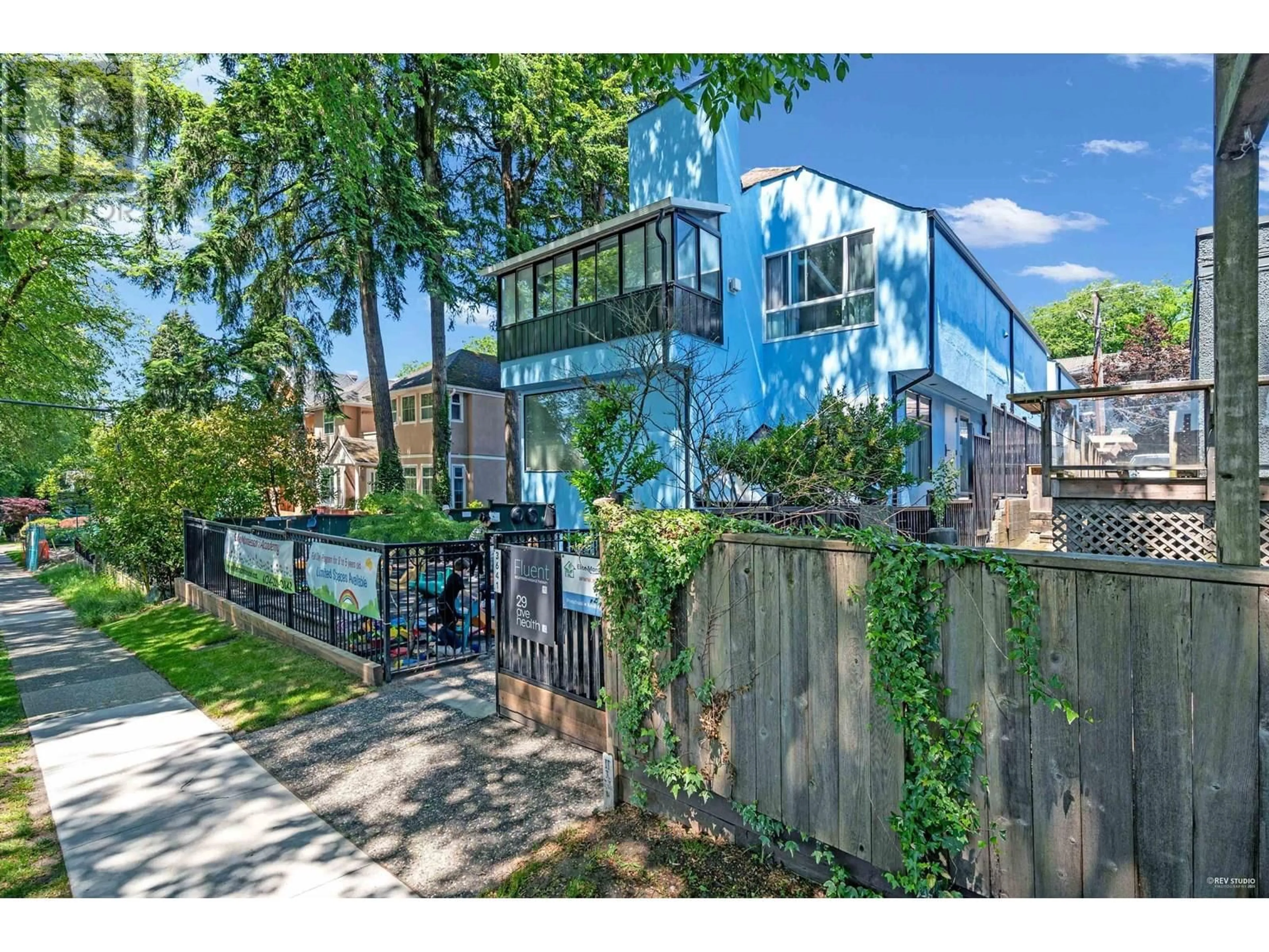 A pic from outside/outdoor area/front of a property/back of a property/a pic from drone, street for 201 - 3641 W 29TH AVENUE, Vancouver British Columbia V6S1T5