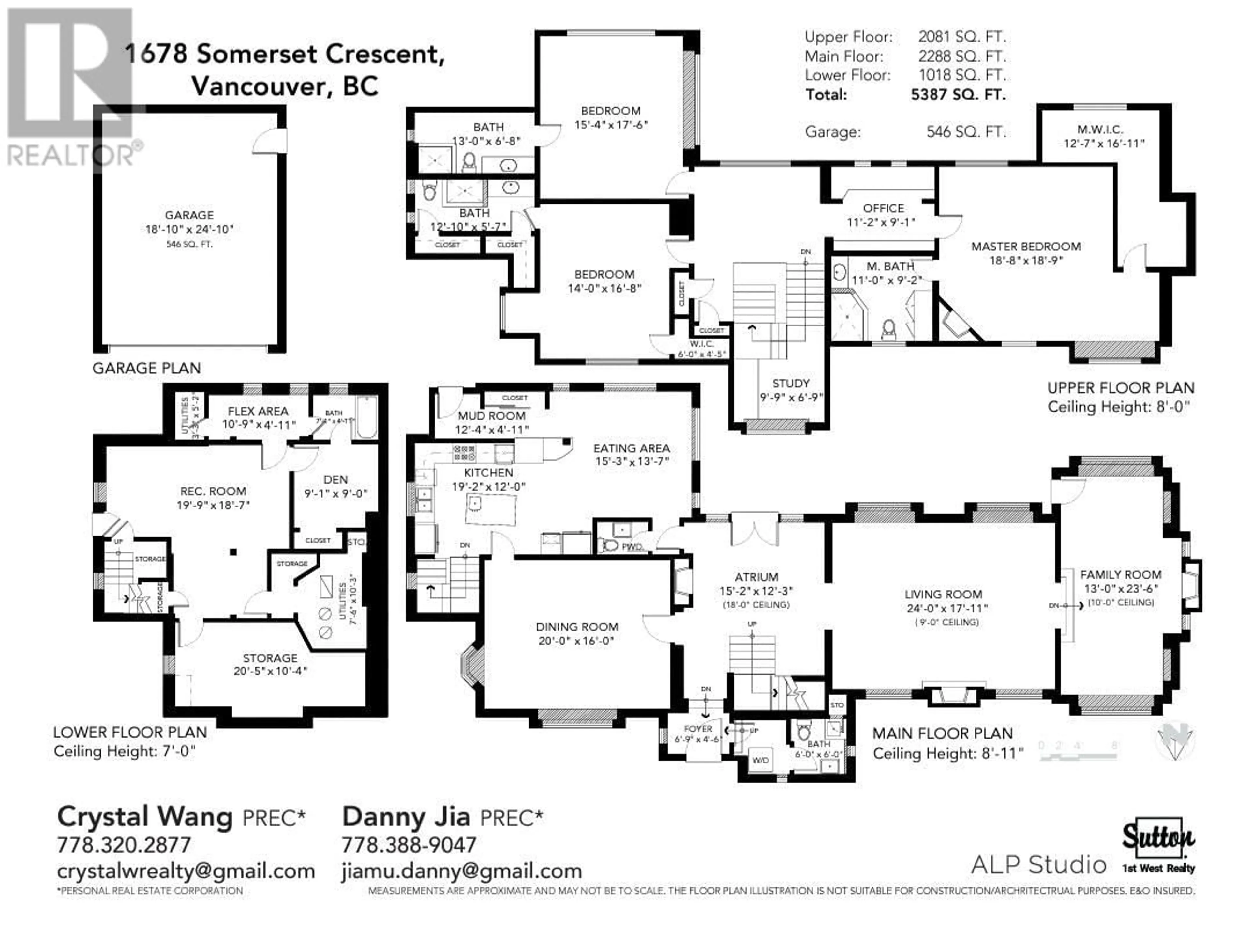 Floor plan for 1678 SOMERSET CRESCENT, Vancouver British Columbia V6M1S4