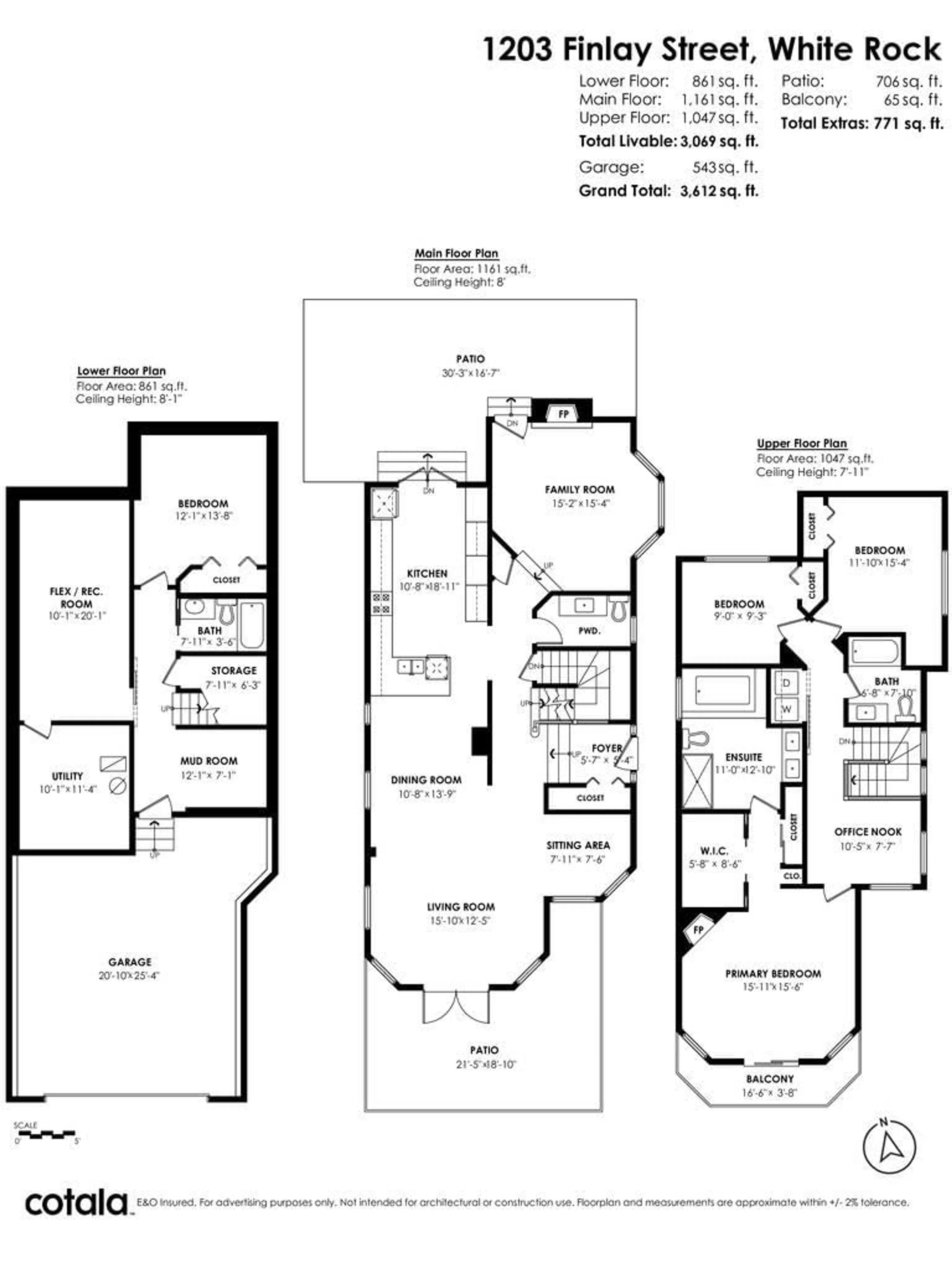Floor plan for 1203 FINLAY, White Rock British Columbia V4B5H5