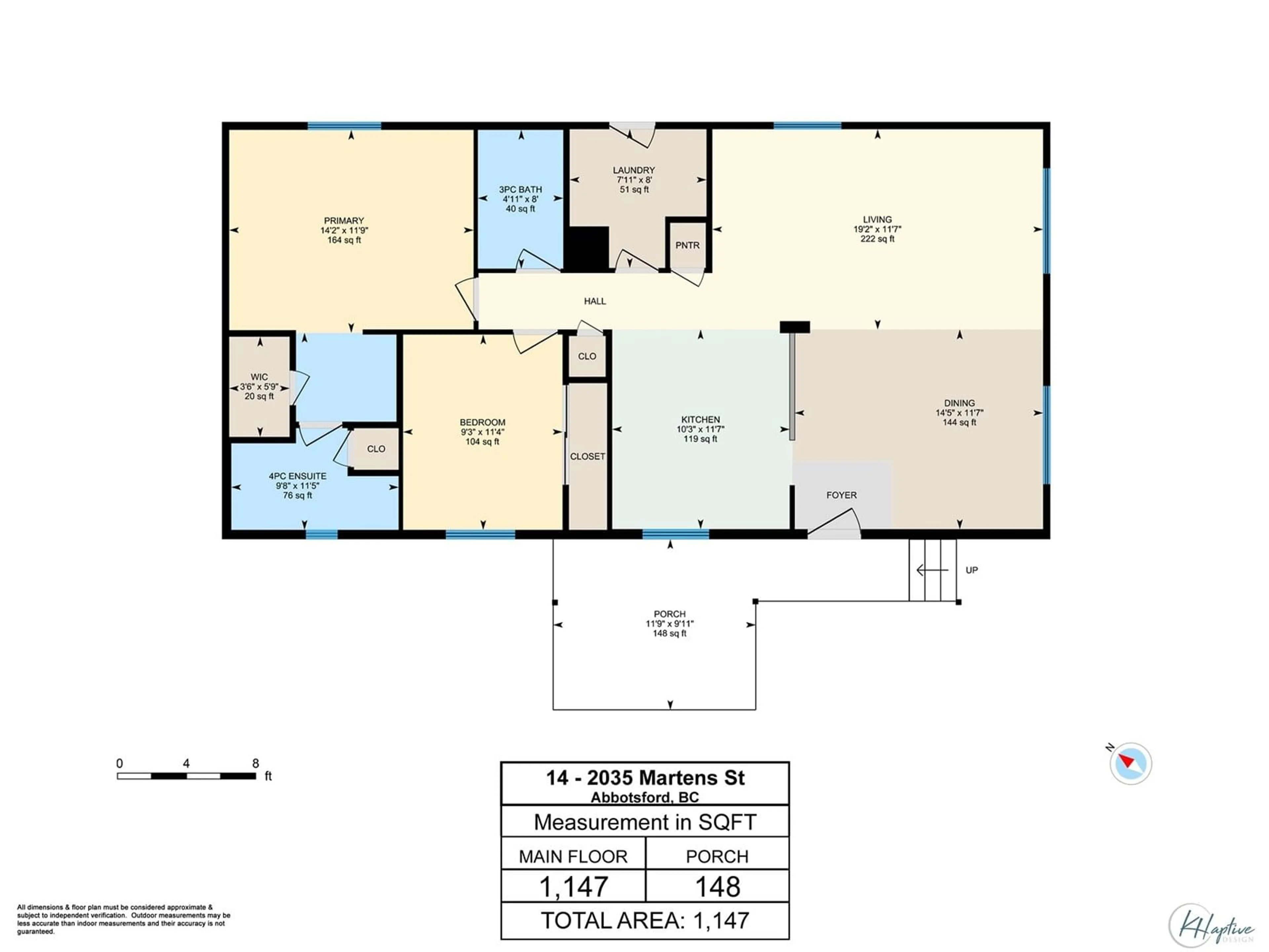 Floor plan for 14 - 2035 MARTENS, Abbotsford British Columbia V2T6M3