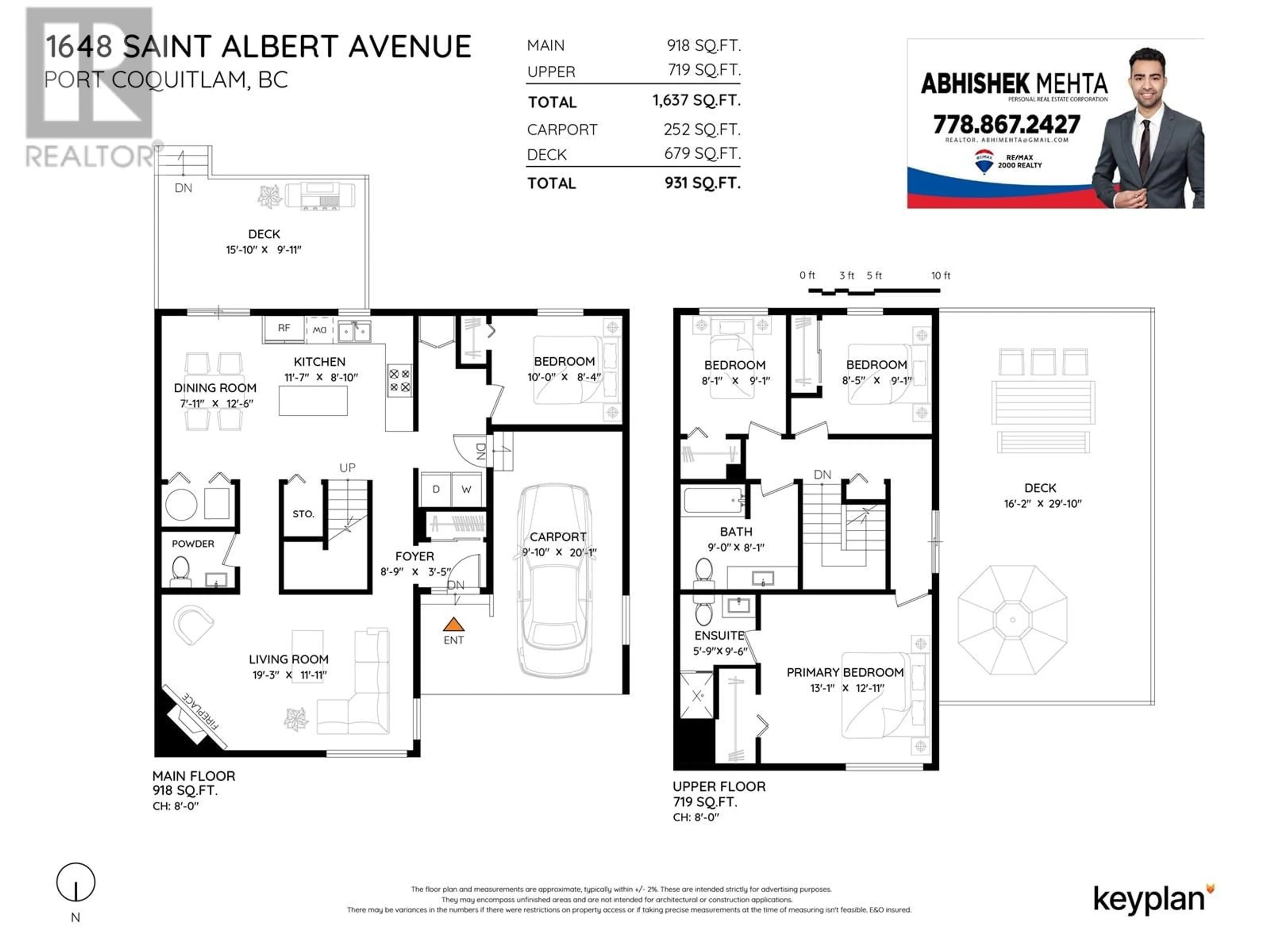 Floor plan for 1648 ST. ALBERT AVENUE, Port Coquitlam British Columbia V3B5E7