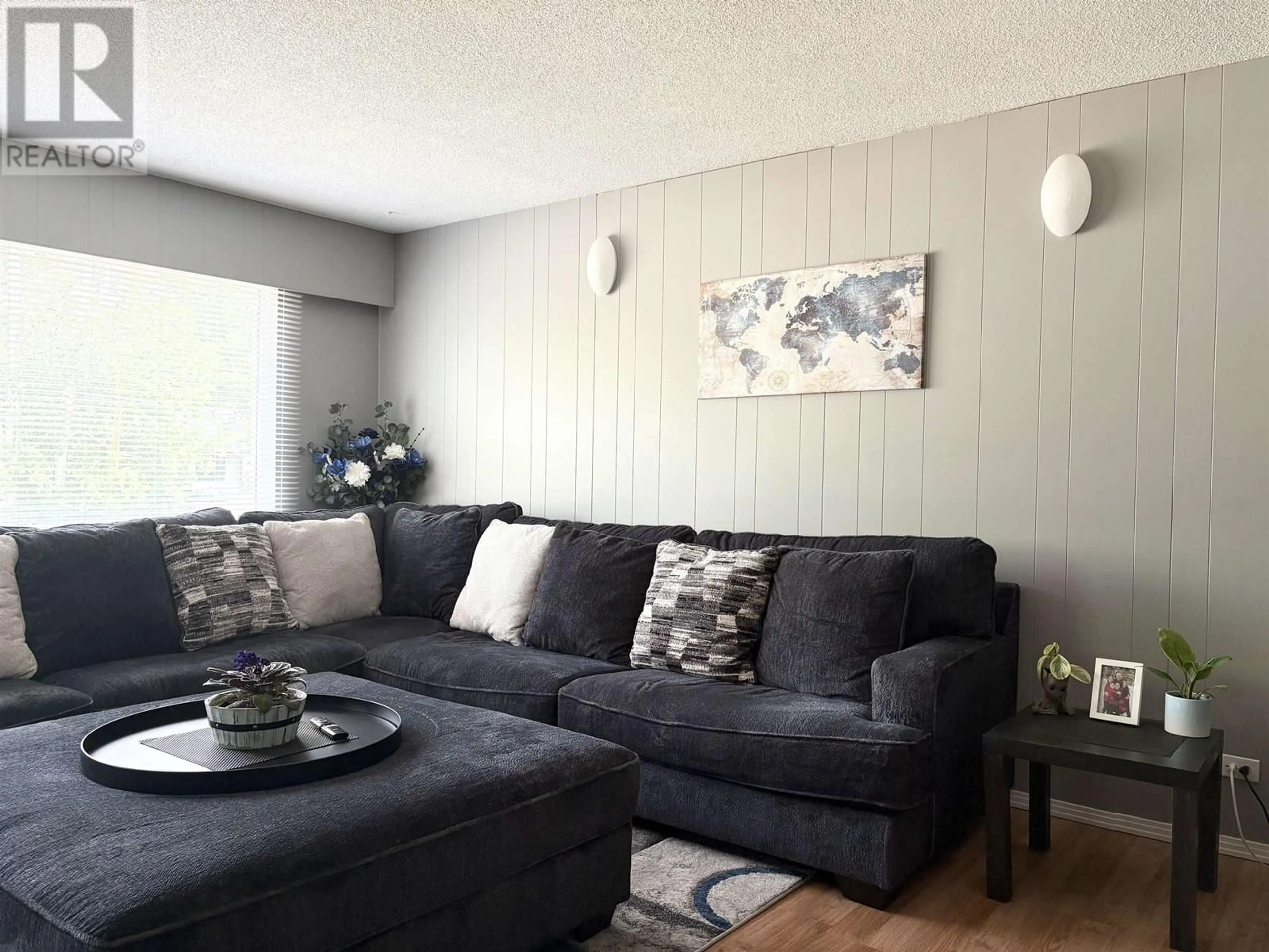 Living room with furniture, wood/laminate floor for 1787 GORSE STREET, Prince George British Columbia V2L1G7