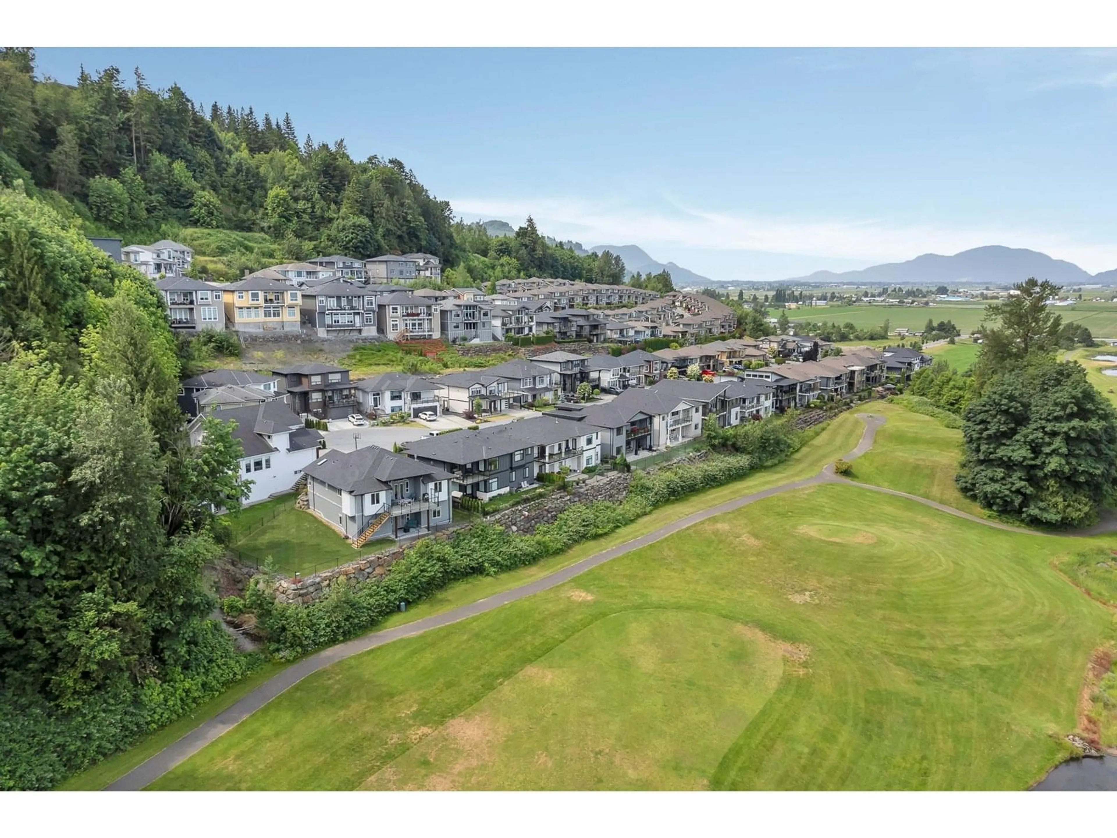 A pic from outside/outdoor area/front of a property/back of a property/a pic from drone, mountain view for 17 - 50778 LEDGESTONE PLACE, Chilliwack British Columbia V2P0E7