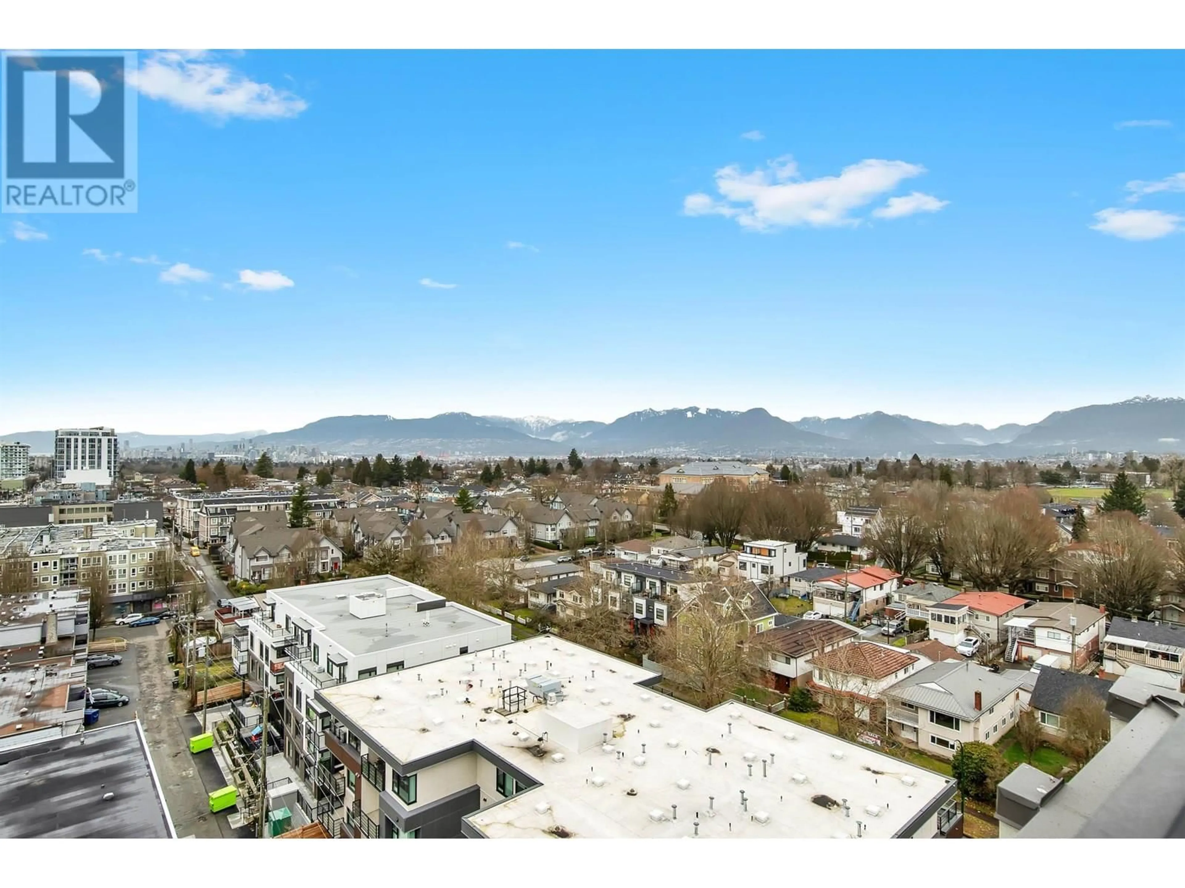 A pic from outside/outdoor area/front of a property/back of a property/a pic from drone, mountain view for PH2 - 2689 KINGSWAY AVENUE, Vancouver British Columbia V5R0C3