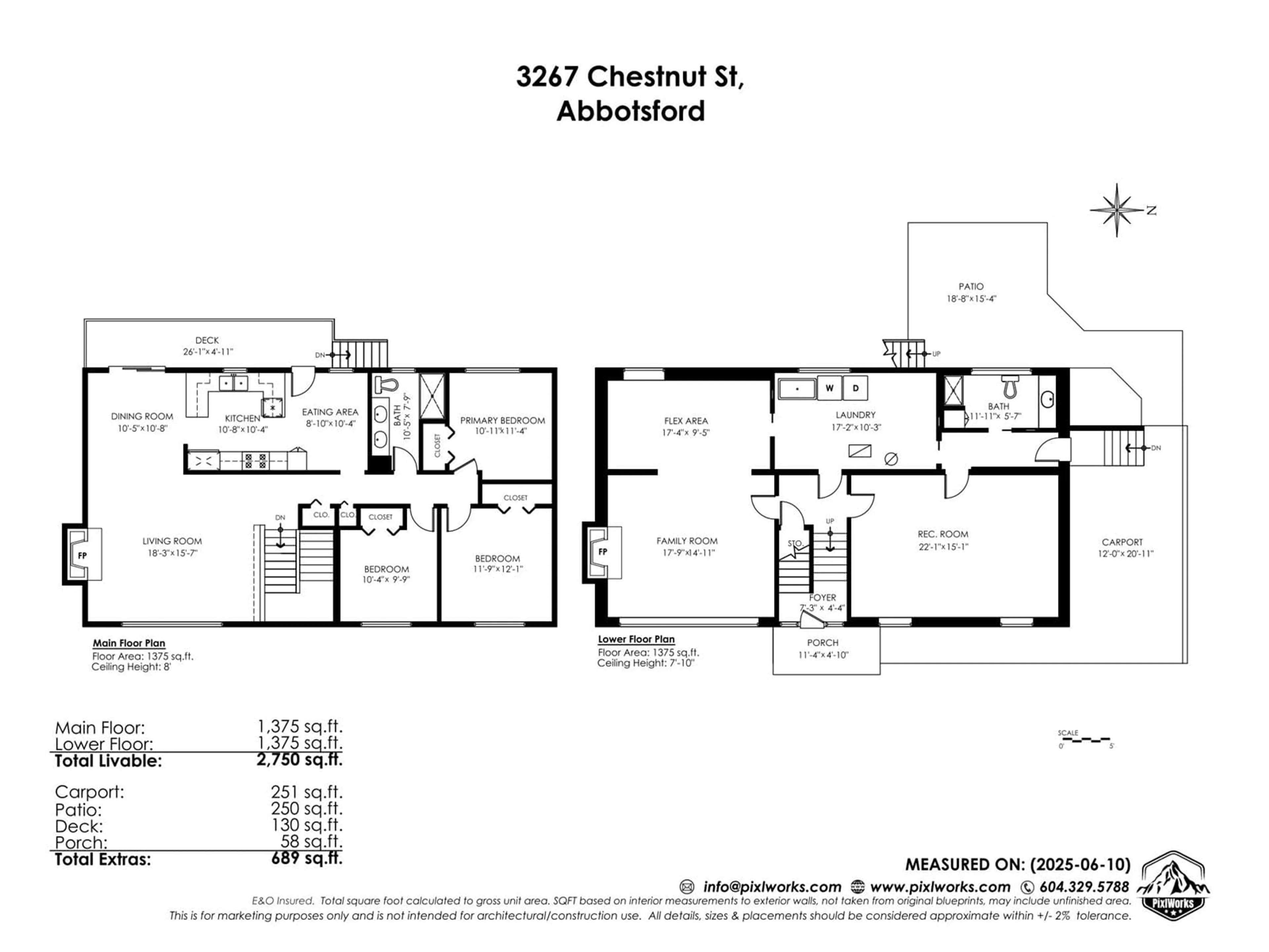 Floor plan for 3267 CHESTNUT, Abbotsford British Columbia V2S4M2