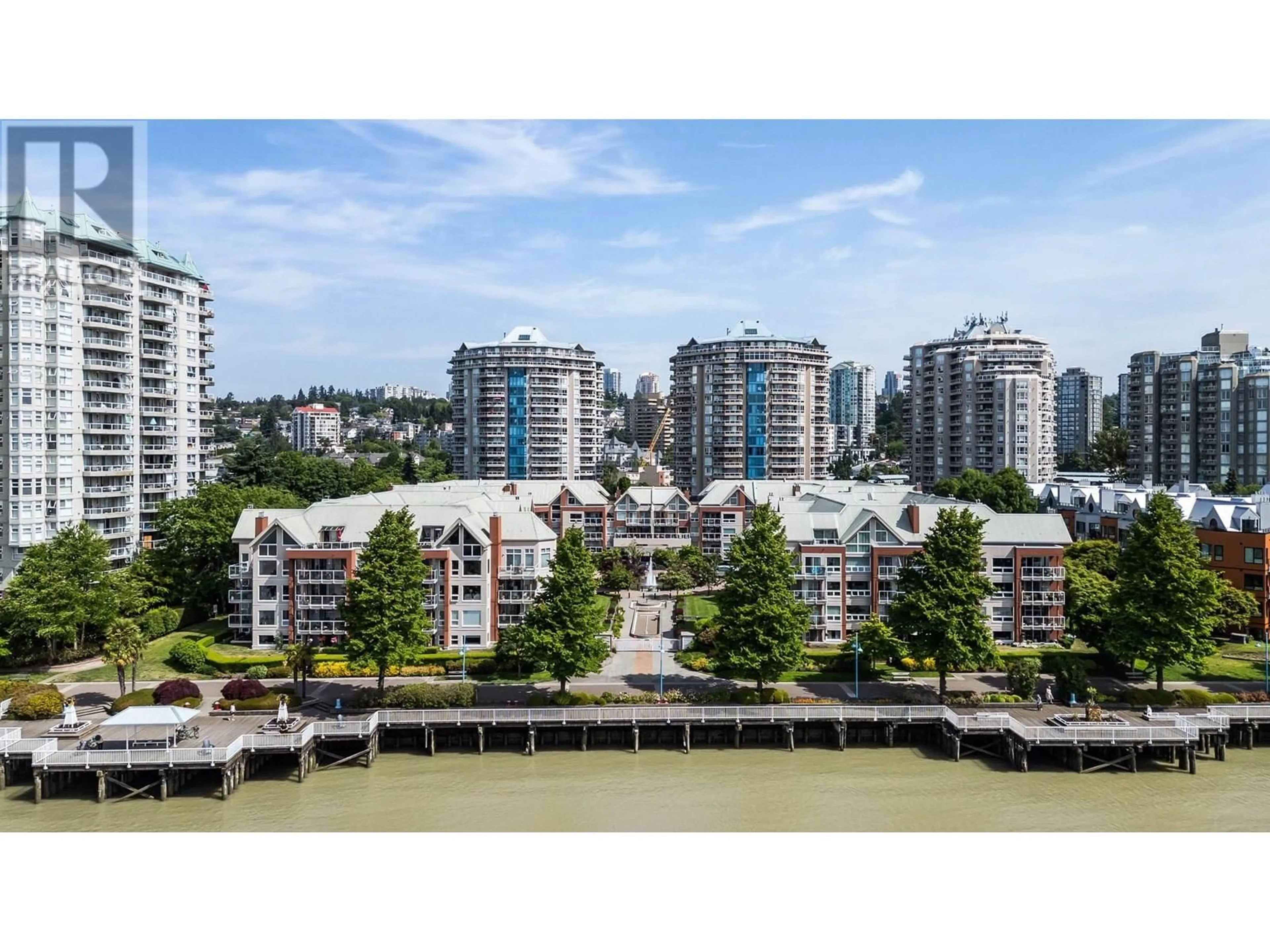 A pic from outside/outdoor area/front of a property/back of a property/a pic from drone, city buildings view from balcony for 306 - 1240 QUAYSIDE DRIVE, New Westminster British Columbia V3M6H1