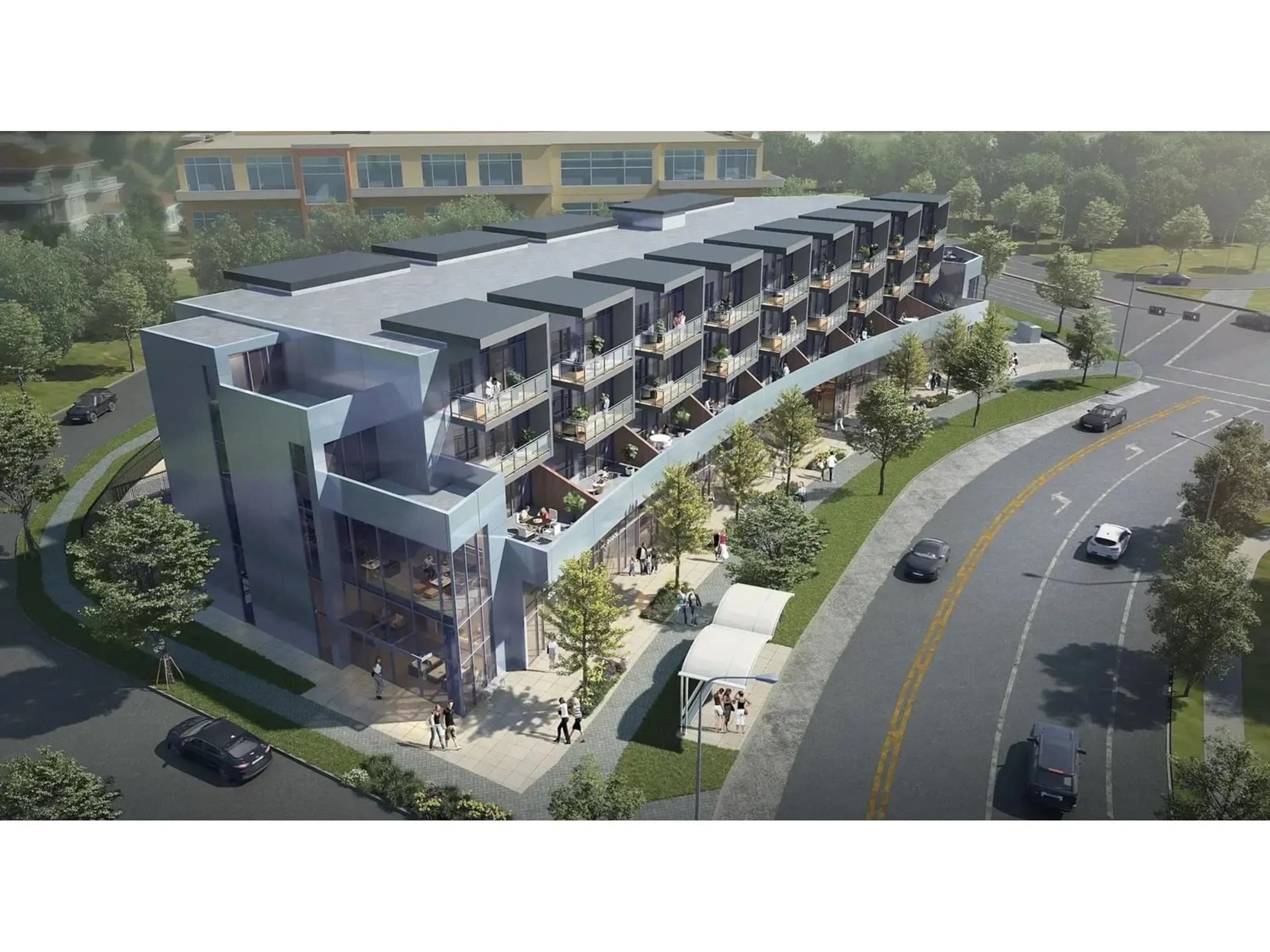 A pic from outside/outdoor area/front of a property/back of a property/a pic from drone, building for 309 - 2233 156, Surrey British Columbia V4A4V3