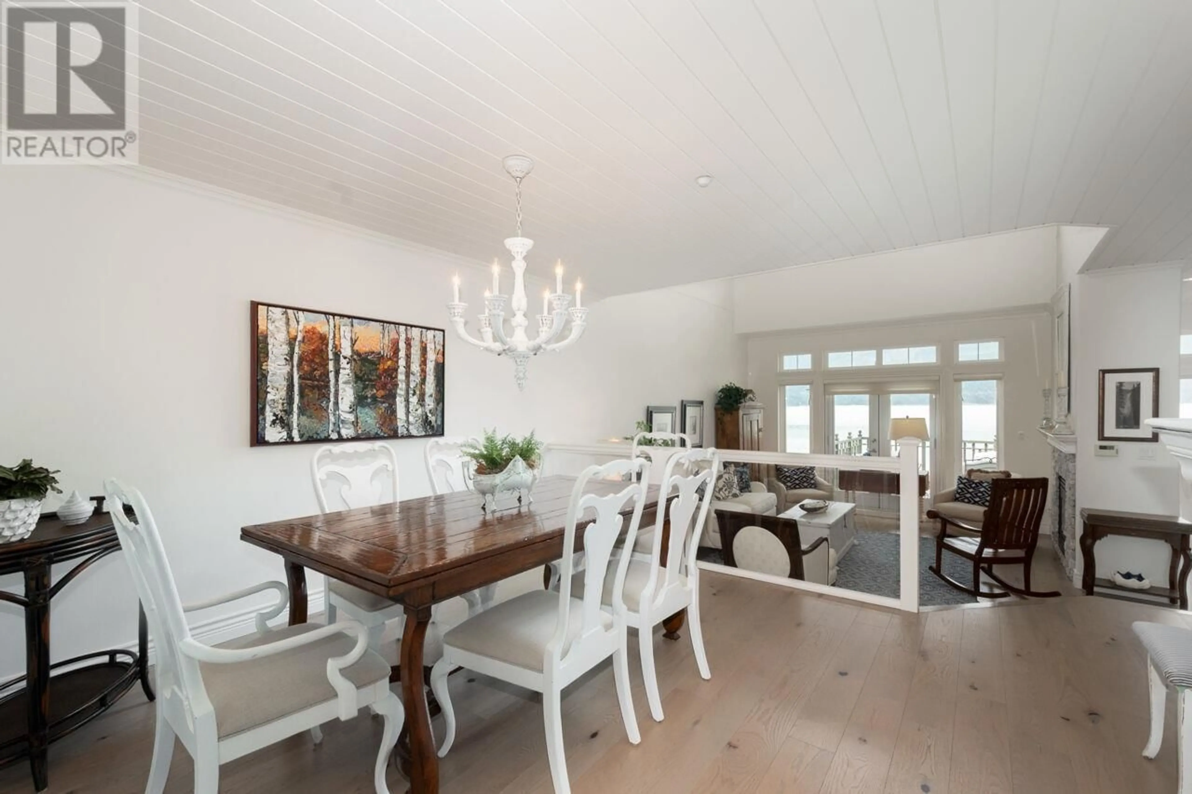 Dining room, wood/laminate floor for 9 BEACH DRIVE, Furry Creek British Columbia V8B1A2