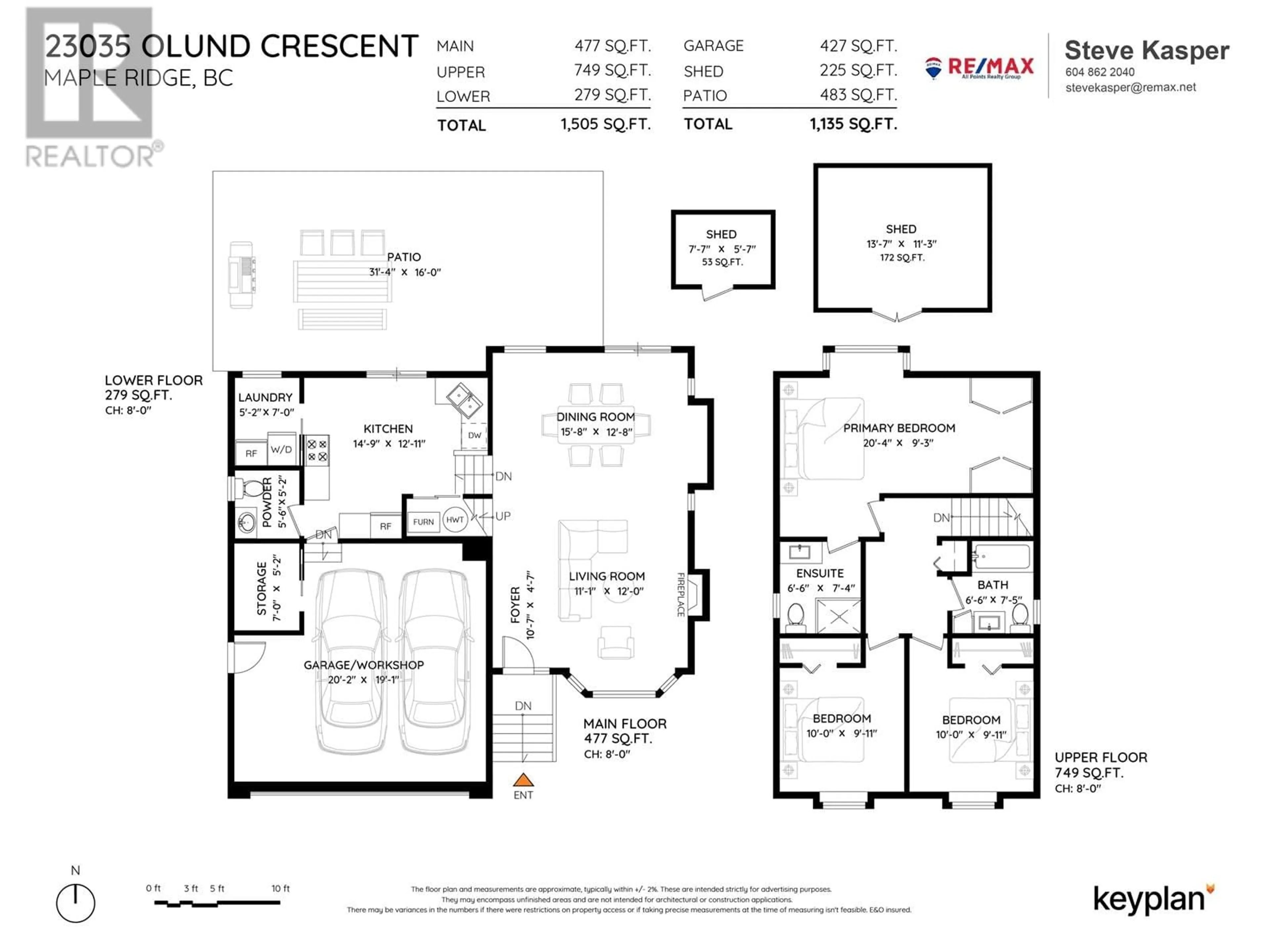 Floor plan for 23035 OLUND CRESCENT, Maple Ridge British Columbia V2X0E8
