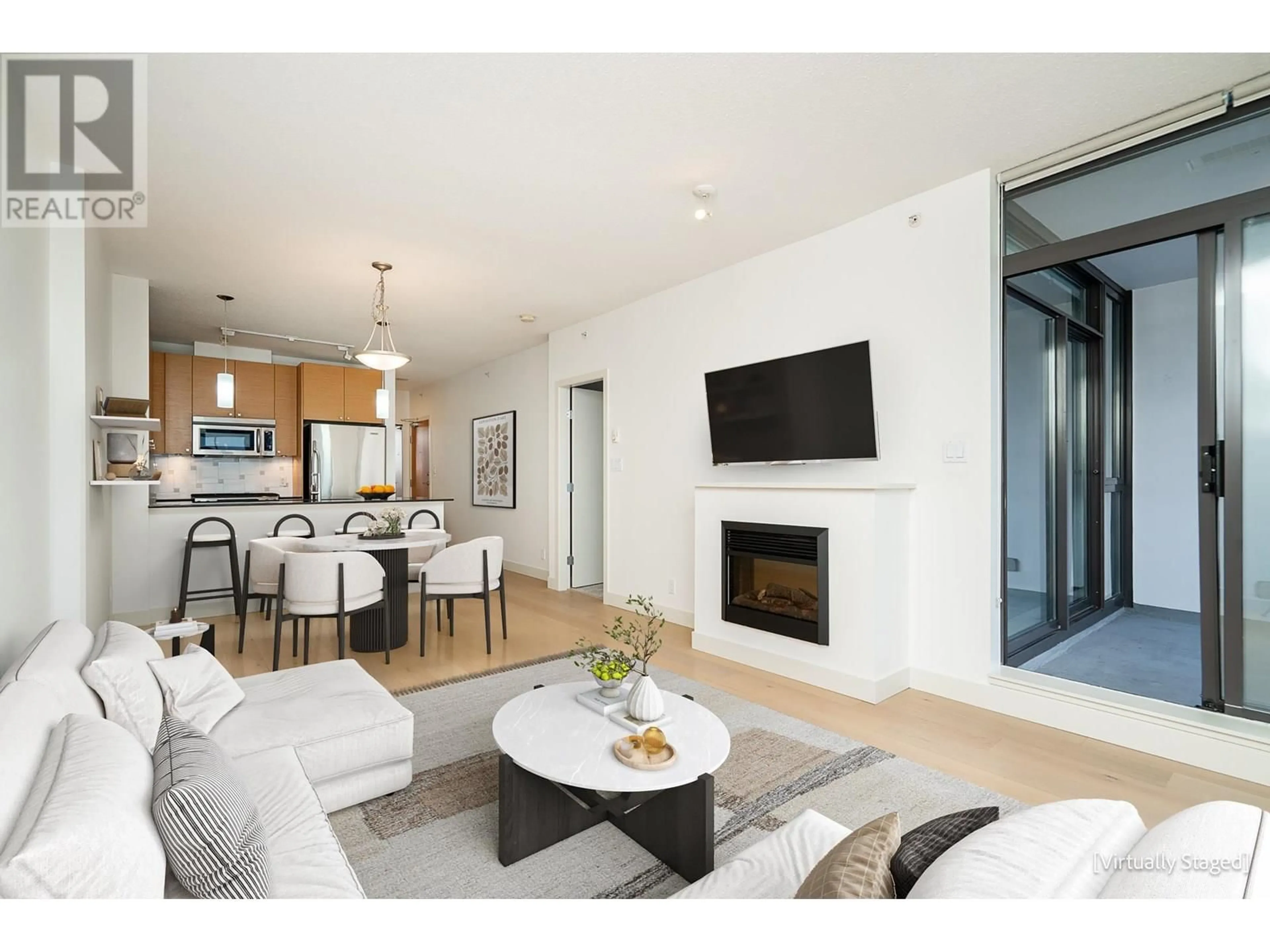 Living room with furniture, unknown for 709 - 400 CAPILANO ROAD, Port Moody British Columbia V3H0E1